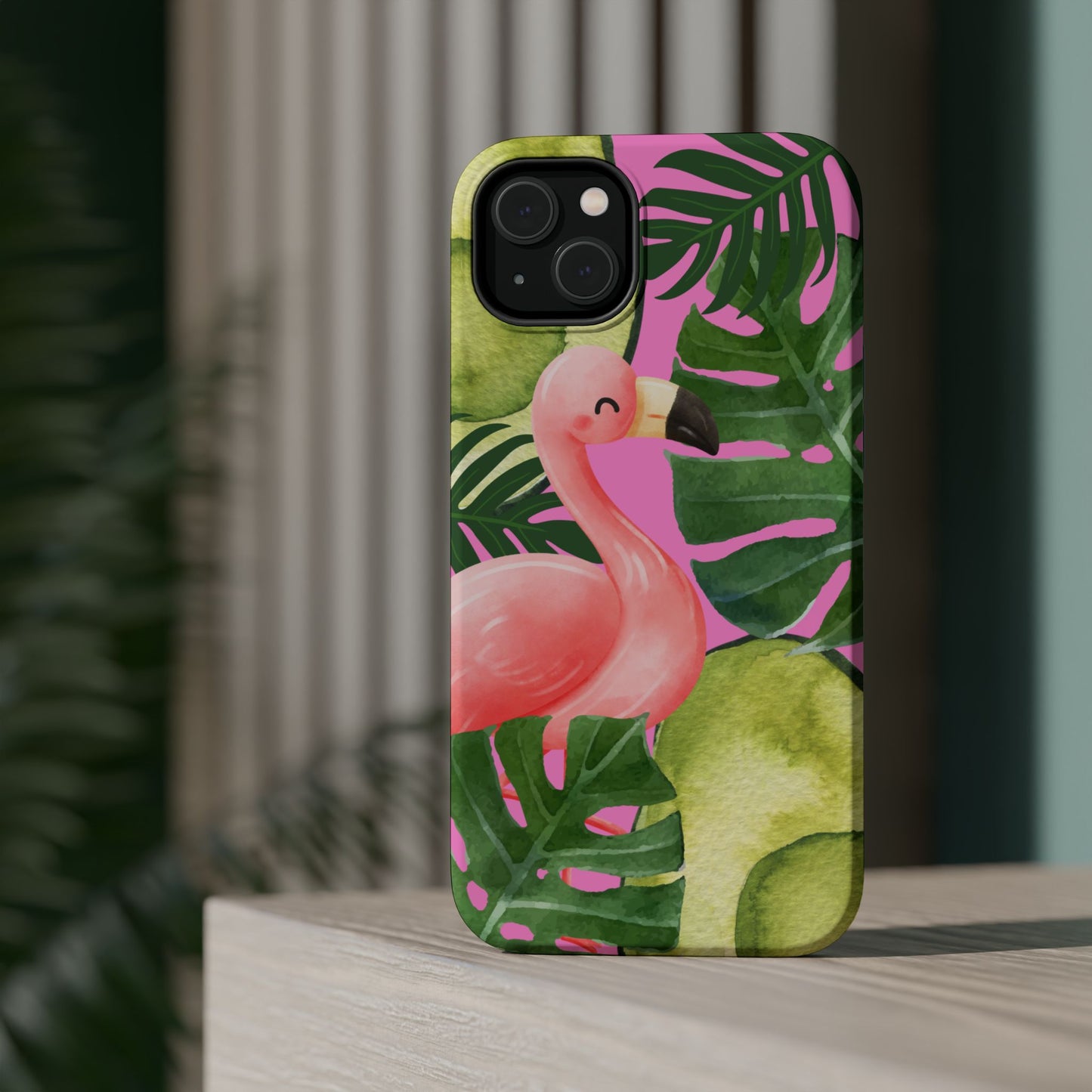 Tropical Flamingo, Cute, Summer Vibes MAGNETIC Tough Phone Case