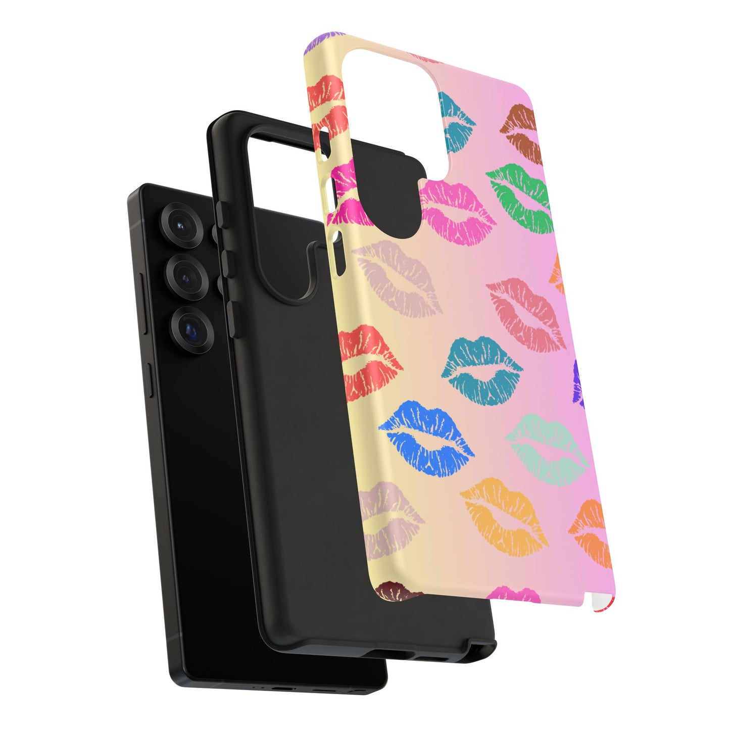 Kiss Print Tough Phone Cases Cute, Durable for Samsung