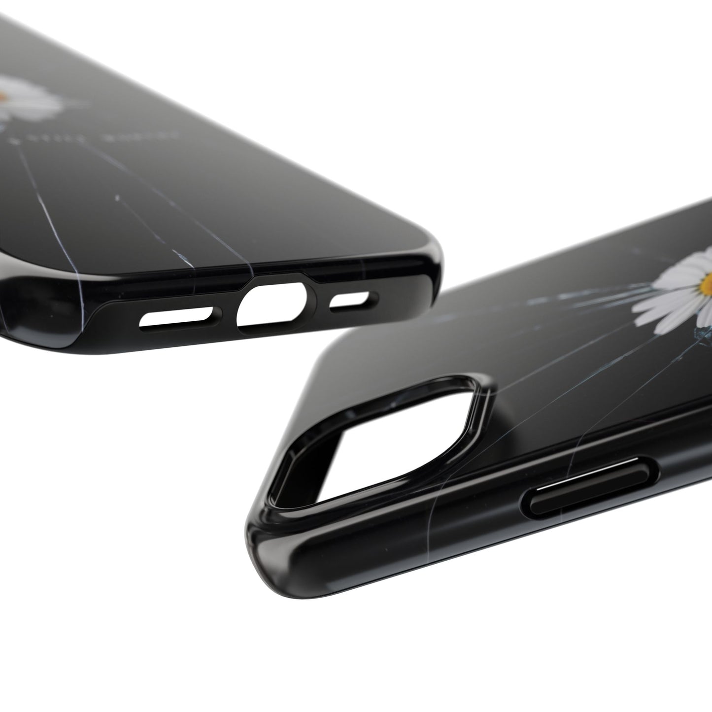 Flawed But Still Worthy Phone Case - Tough Cases, Inspirational Gift, Floral Design, Self-Love