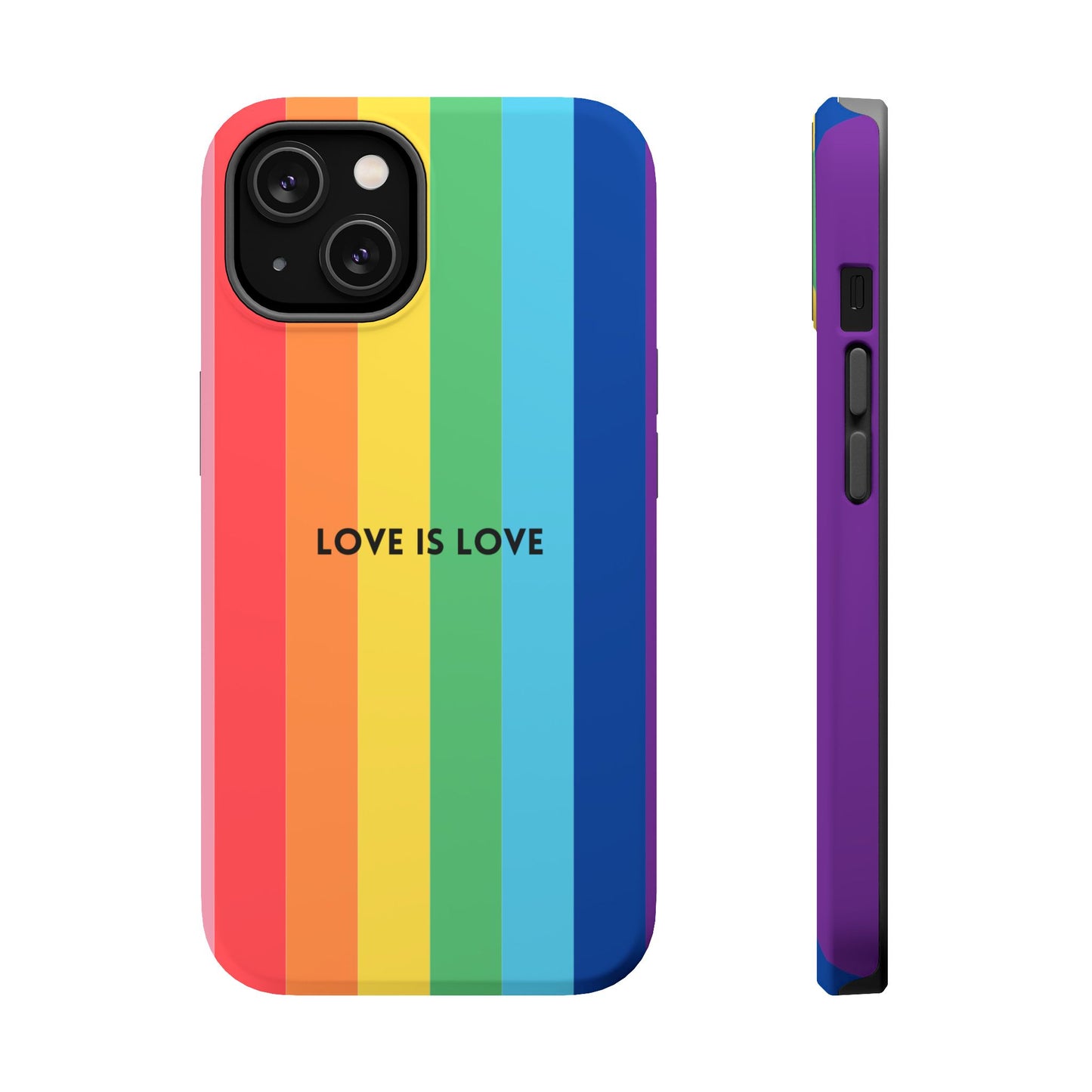 lOVE IS LOVE- Rainbow, LGBTQ+ Pride MAGNETIC Phone Case