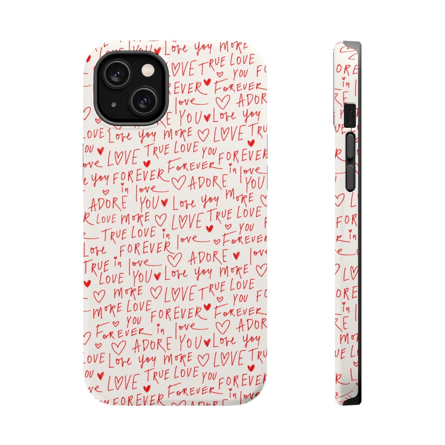 Love Hearts MAGNETIC Tough Case for iPhone, Cute Heart Design, Adore You Case, True Love Protection