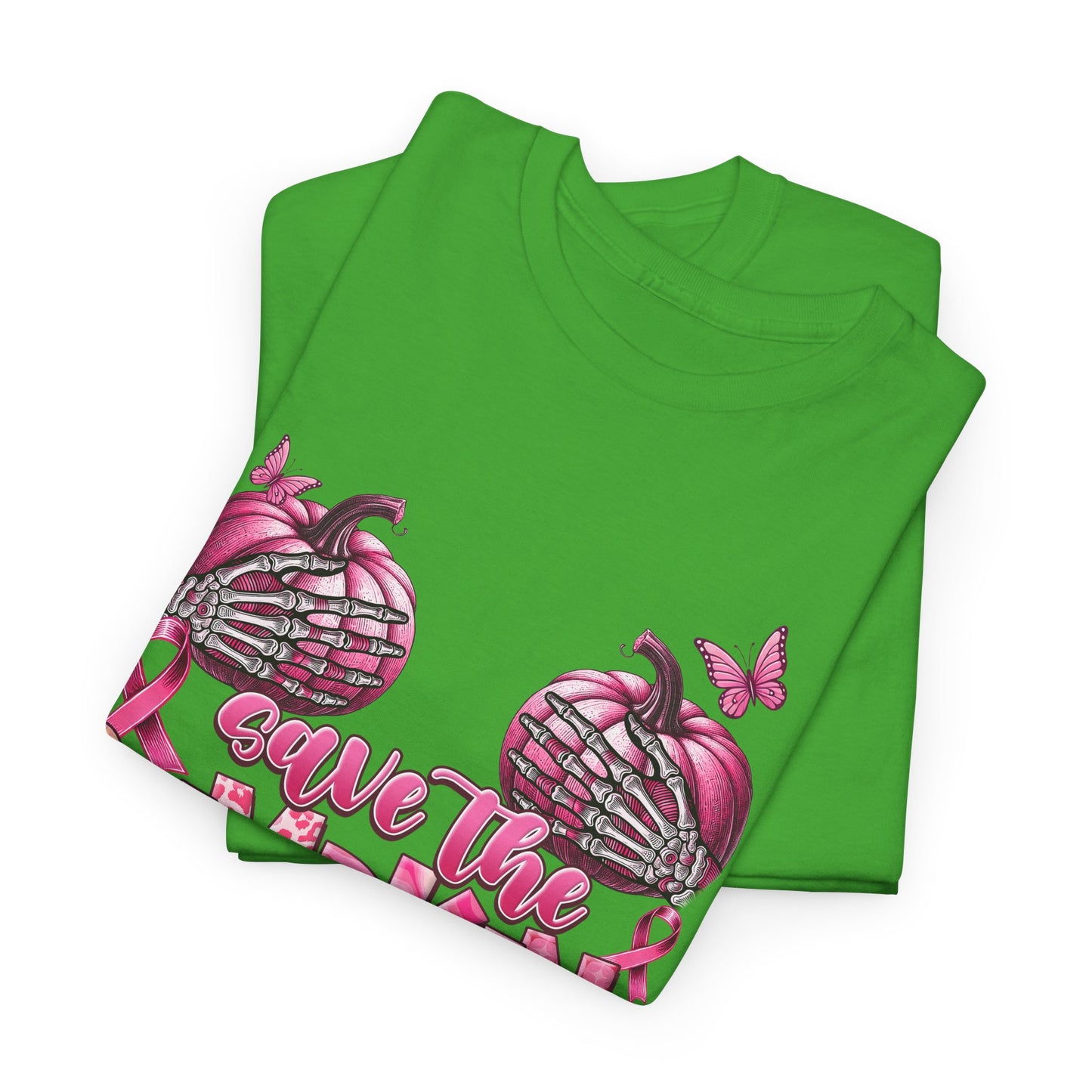 Save the Pumpkins Unisex Tee | Fall Fashion & Breast Cancer Awareness