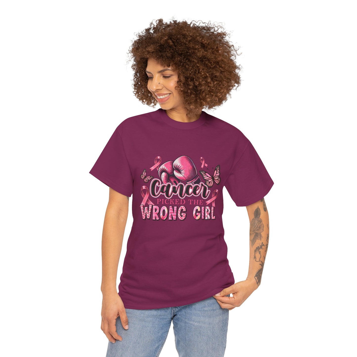 Cancer Awareness Tee - Picked the Wrong Girl Unisex Cotton Shirt
