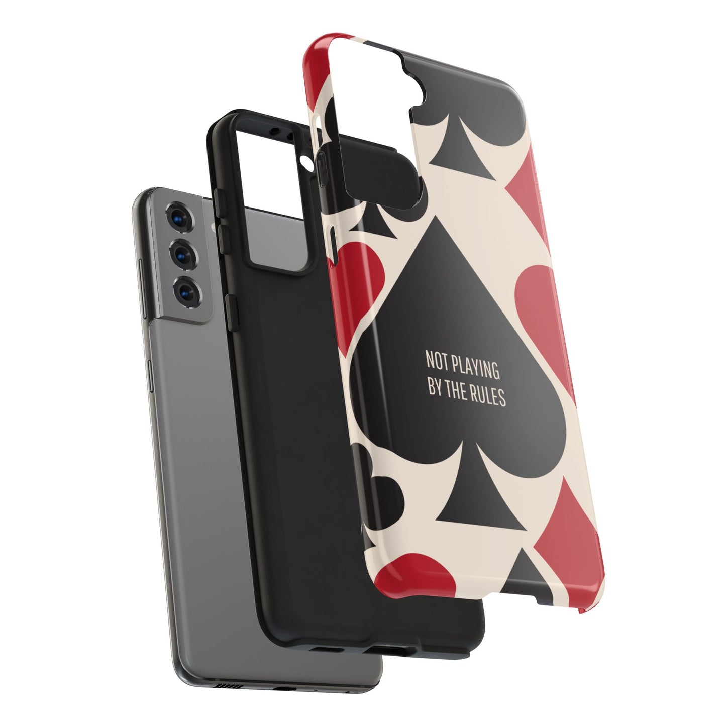 Bold Playing Card Tough Phone Case - Not Playing by the Rules