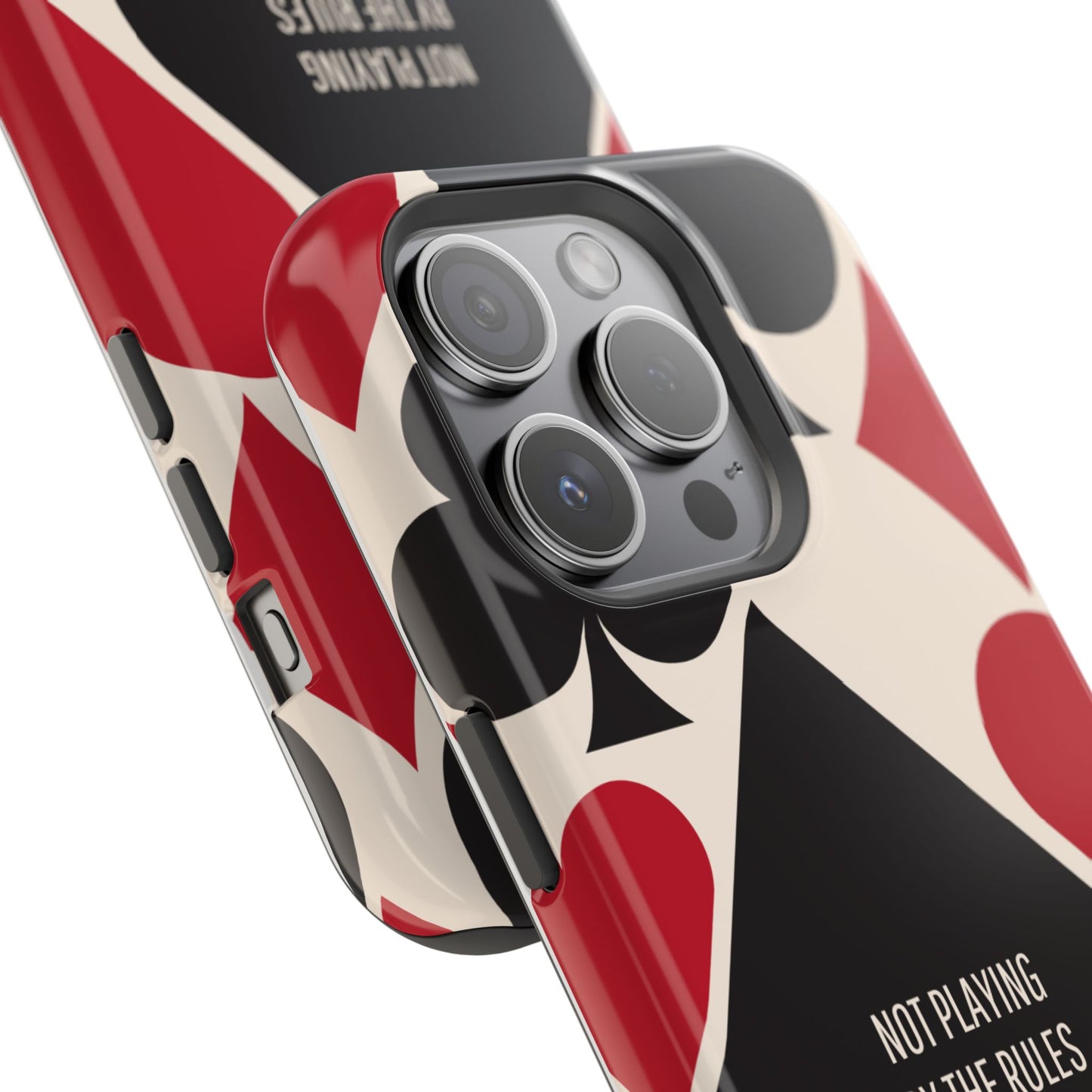 Bold Playing Card Tough Phone Case - Not Playing by the Rules for Iphone
