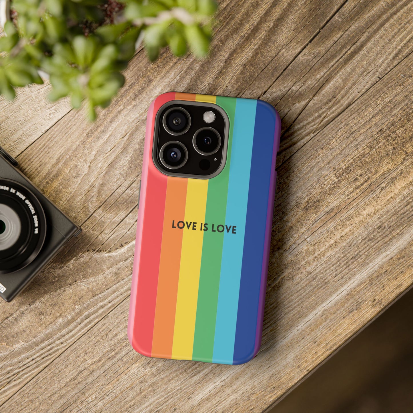 lOVE IS LOVE- Rainbow, LGBTQ+ Pride MAGNETIC Phone Case