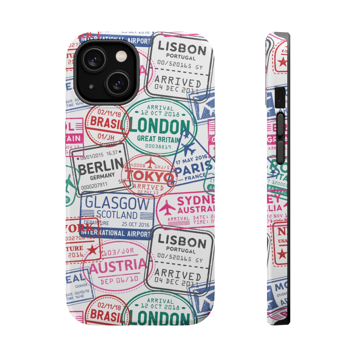 Travel-Inspired, Passport, Travelers, Adventure Stamp, Unique MAGNETIC Phone Case