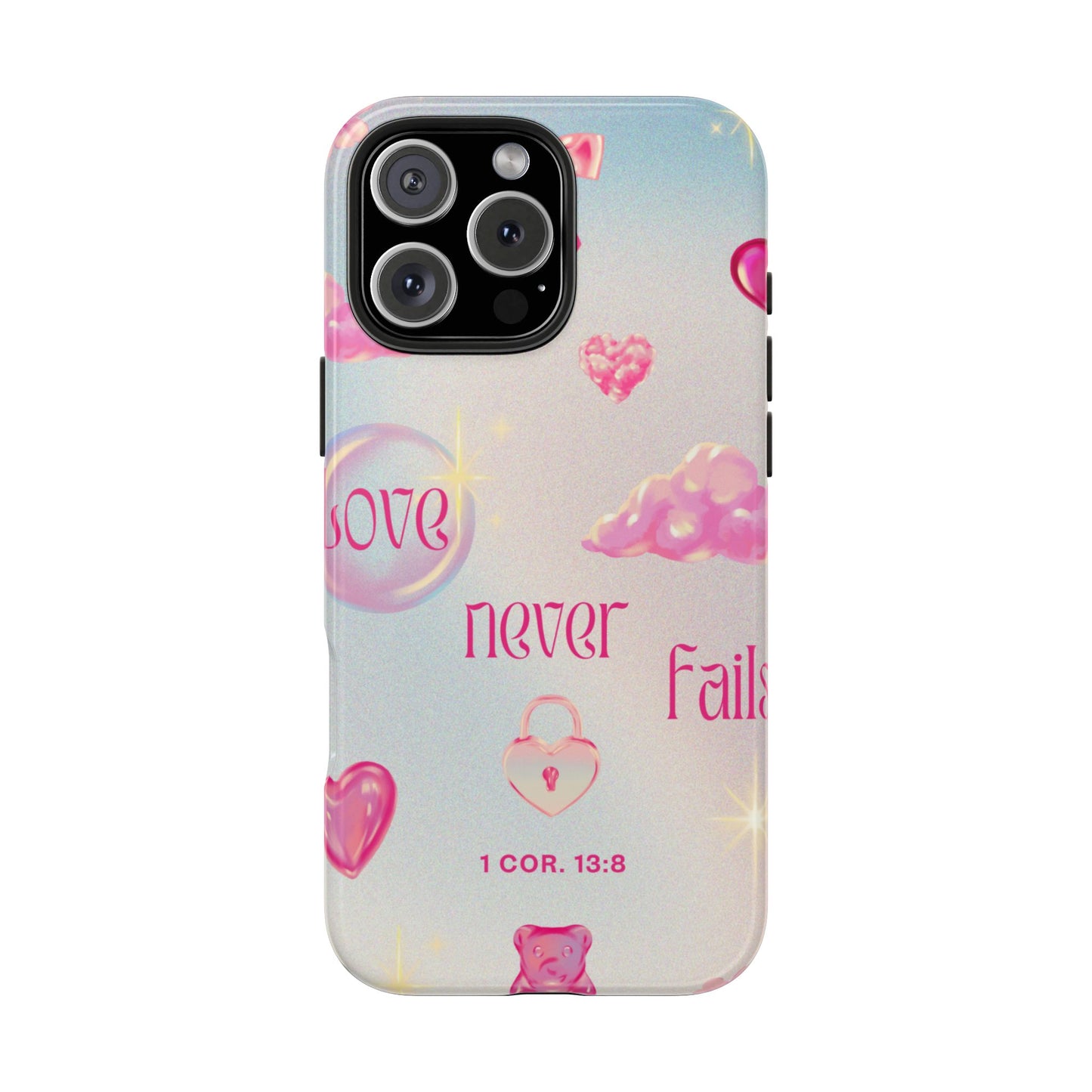Love Never Fails Bible Verse Tough Phone Case
