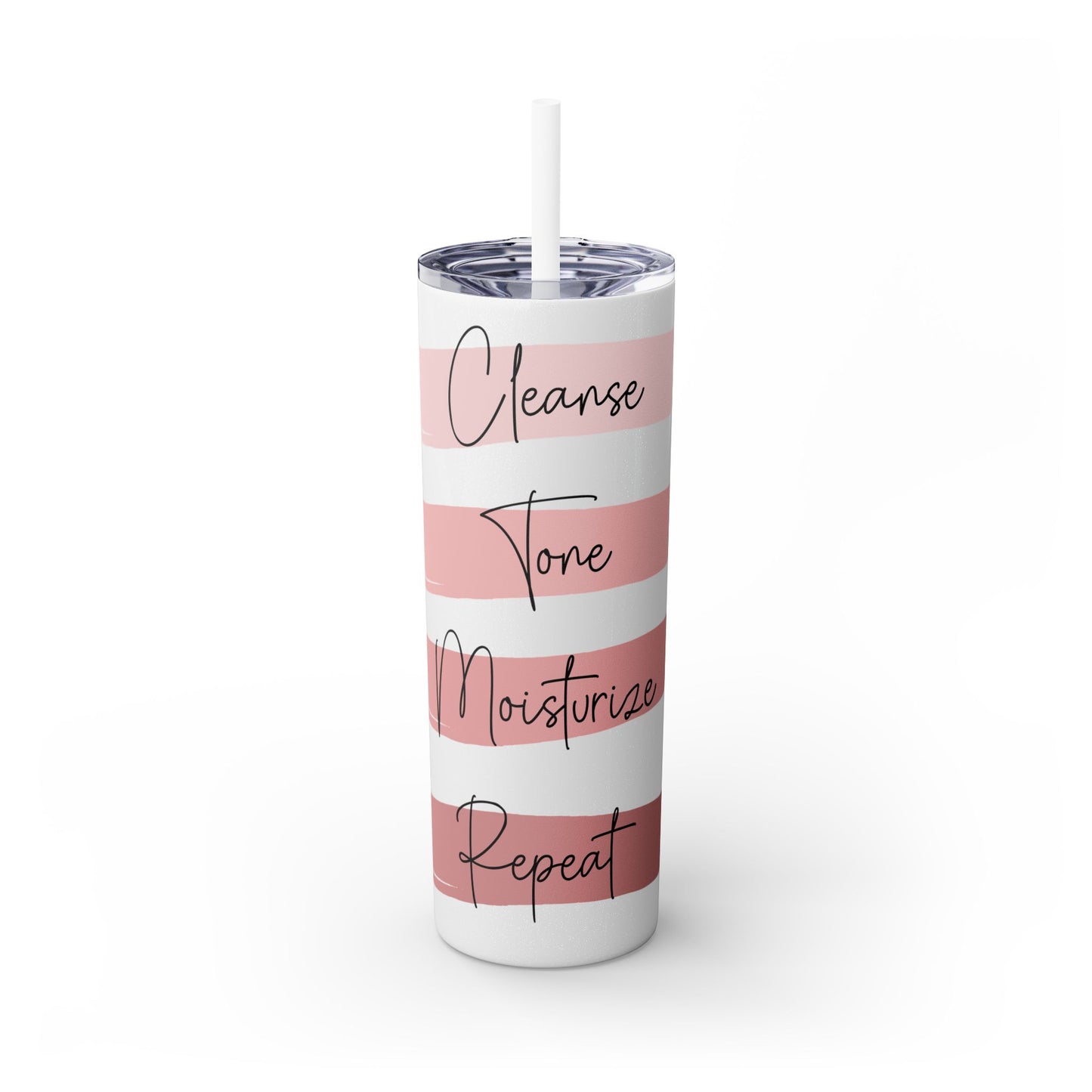Stylish Esthetician Tumbler with Straw 20 oz - Cleanse, Tones, Moisturizes, Repeat
