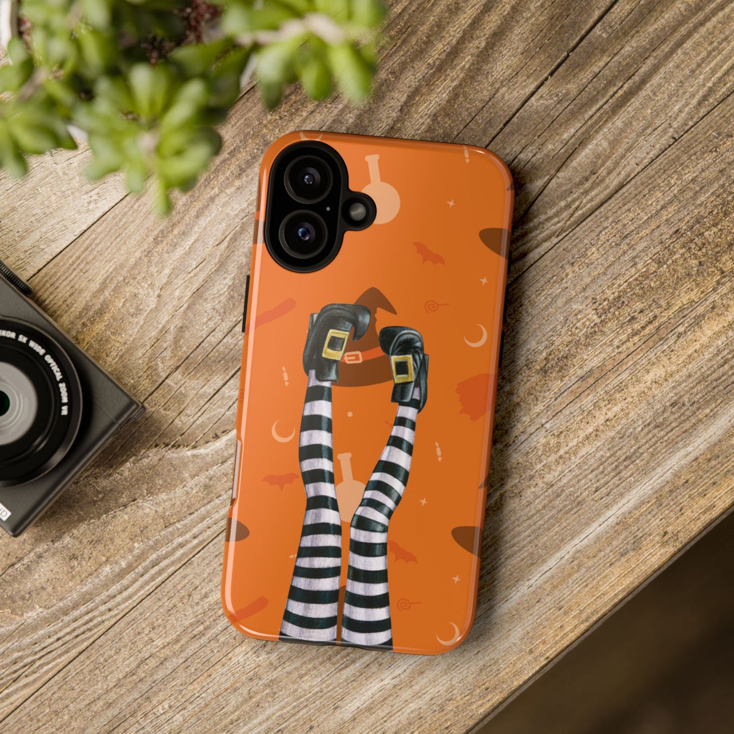 Halloween Phone Case, Spooky Design, Witch Legs for Iphone