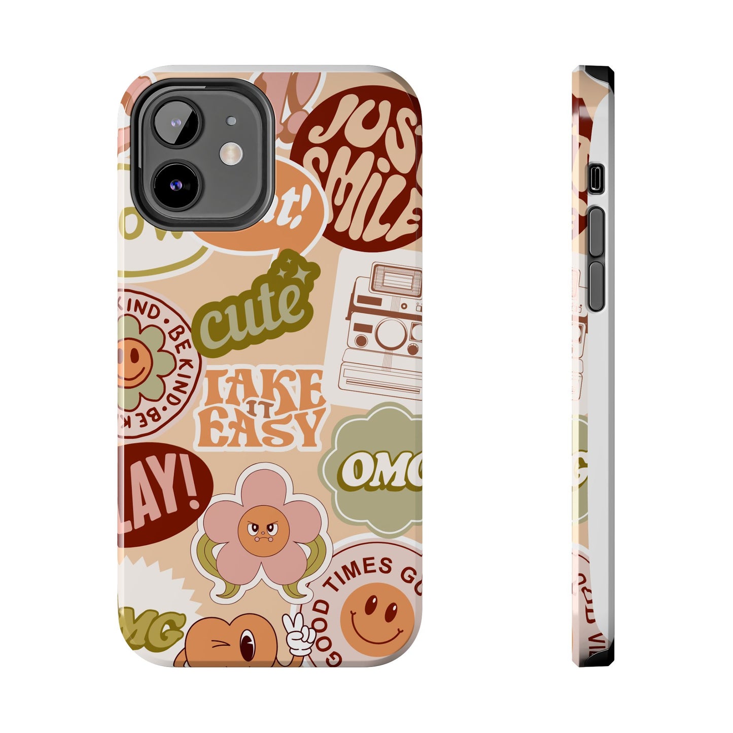 Vibrant, Positive Affirmation Sticker Phone Cases, Cute for Teens, Fun Ideas, Everyday Use