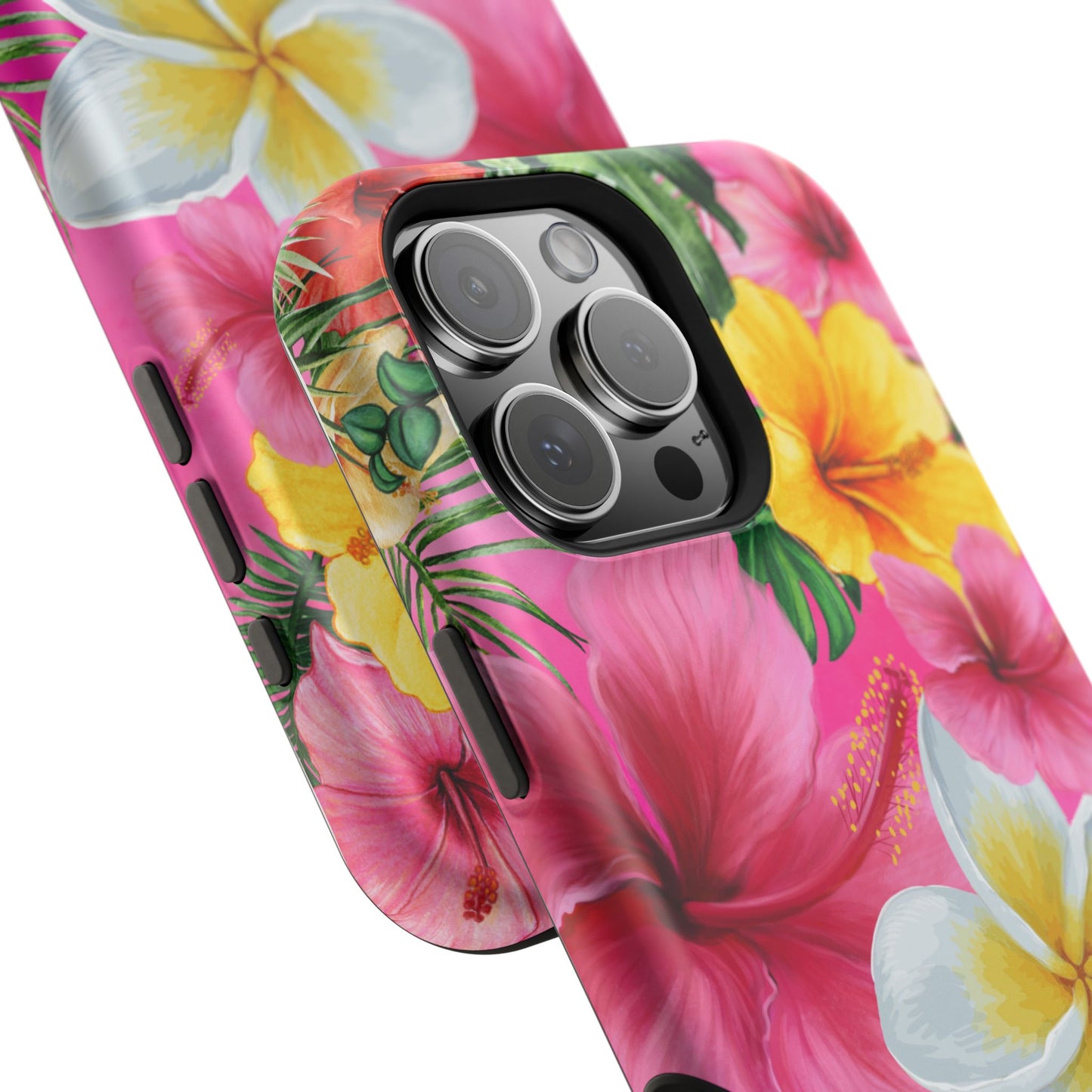 Tropical Floral MAGNETIC Phone Case - Tough, Durable, Chic Protection, Summer Vibes, Gift for Her