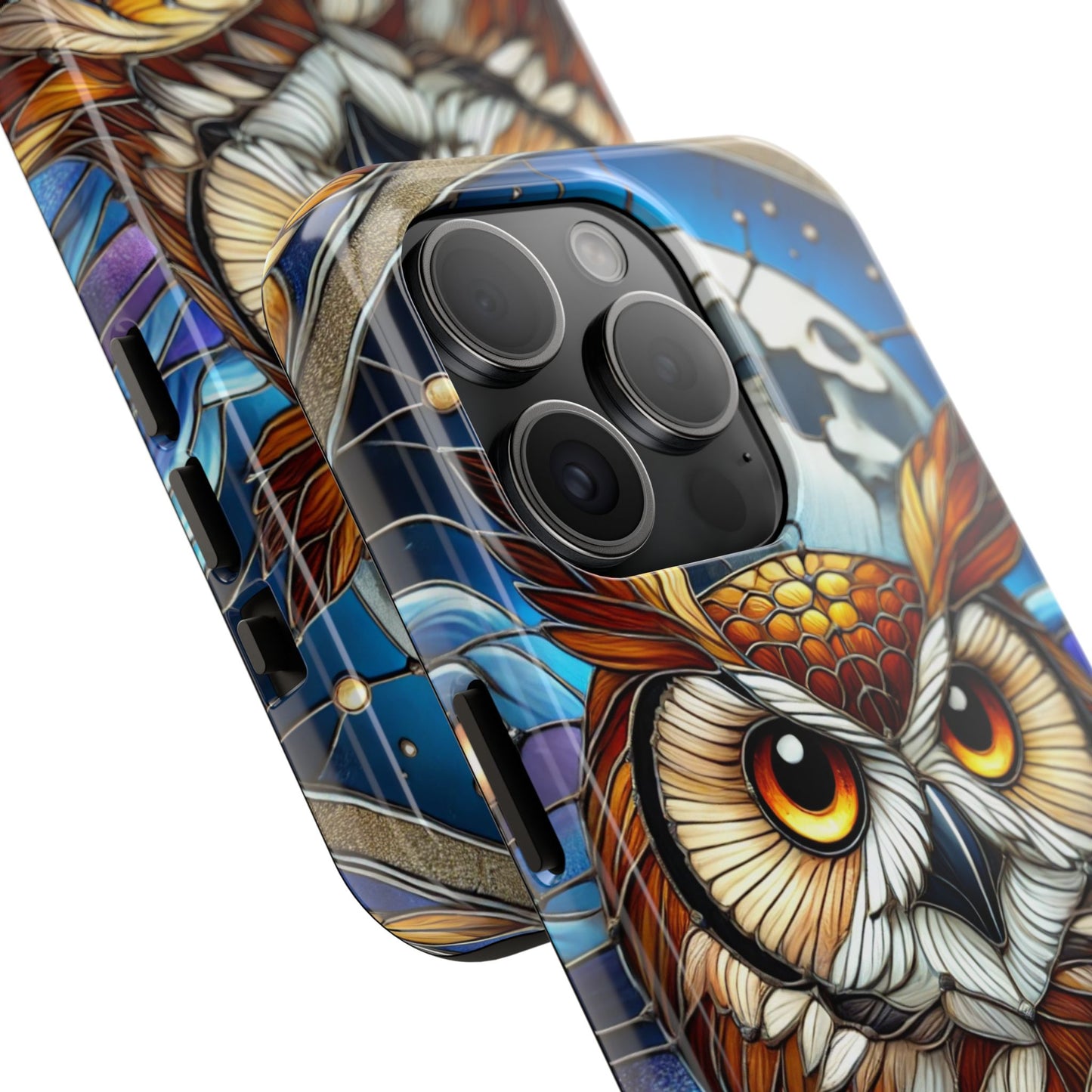 IPhone Case - Owl Stained Glass Design - Durable Protection