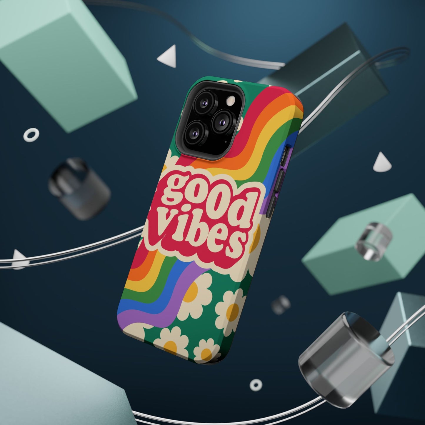 Good Vibes MAGNETIC Tough Phone Cases, Colorful, Cheerful Phone Protection, Gifts for Friends