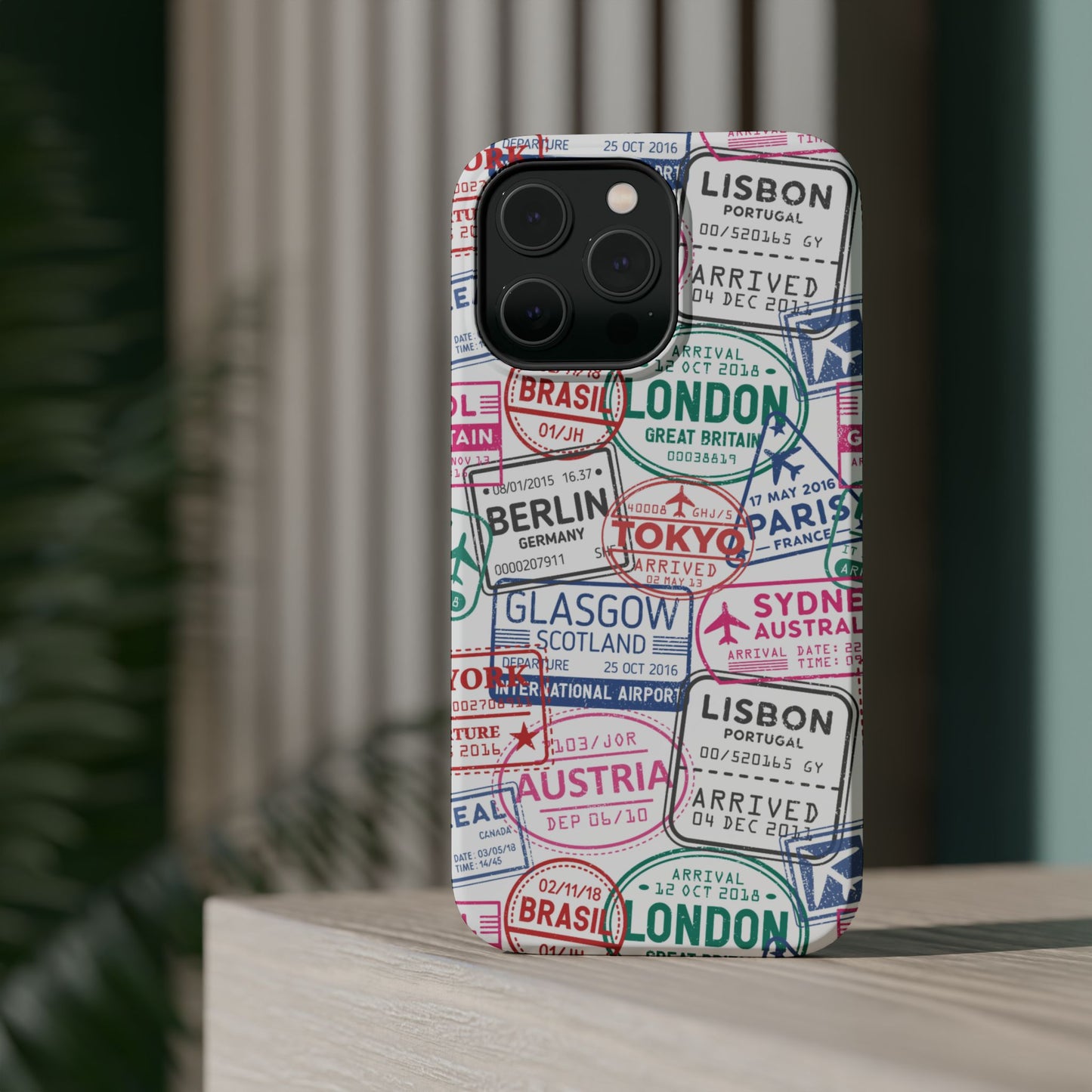 Travel-Inspired, Passport, Travelers, Adventure Stamp, Unique MAGNETIC Phone Case
