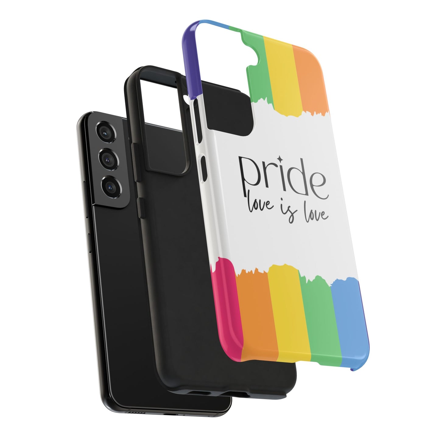 Pride - Love is Love, LGBTQ+, Rainbow Tough Phone Case
