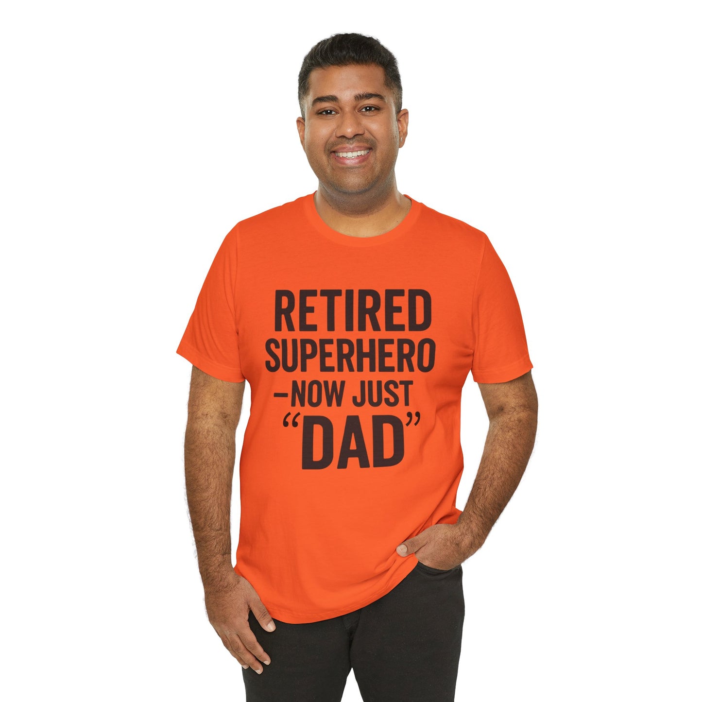 Retired Superhero Dad Tee - Unisex Jersey Short Sleeve T-Shirt