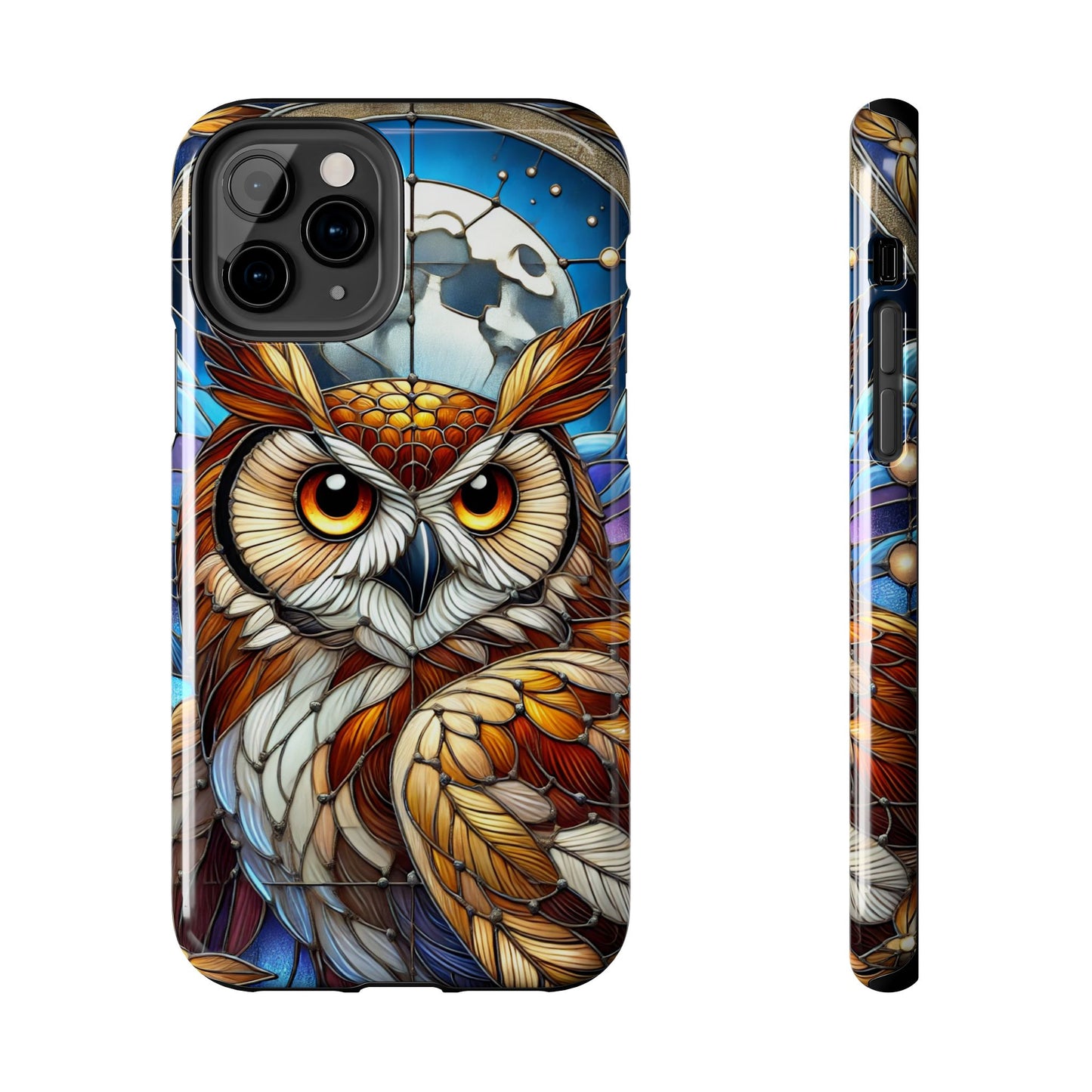 IPhone Case - Owl Stained Glass Design - Durable Protection