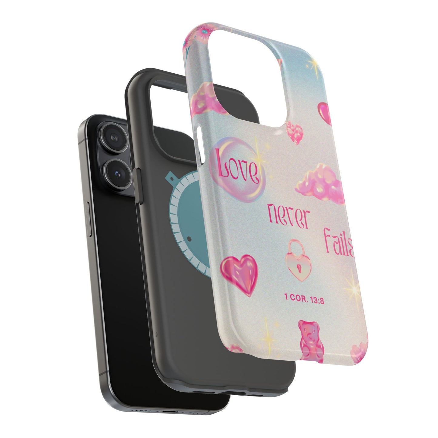 Love Never Fails Bible Verse Tough MAGNETIC Phone Case