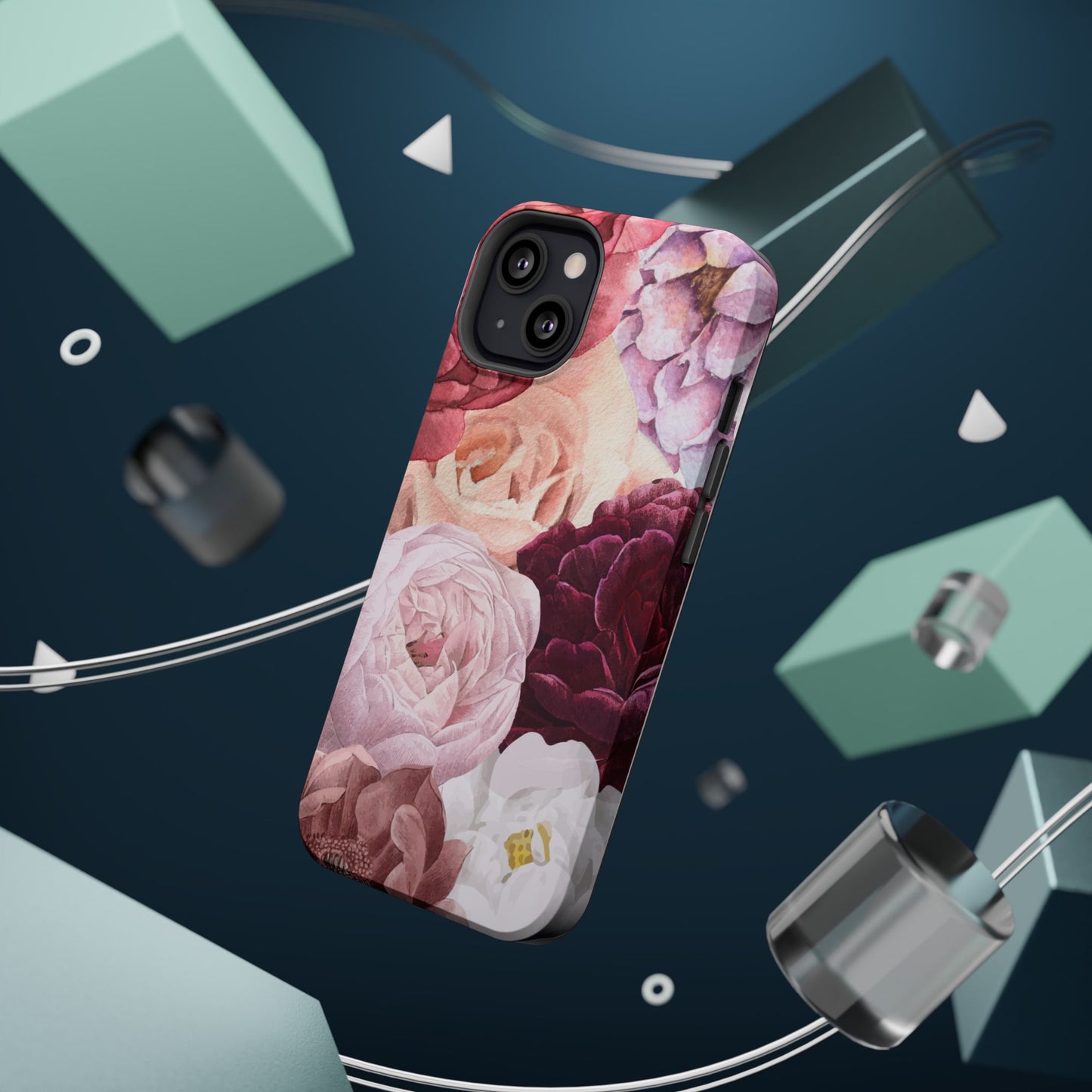 Elegant Protection for Every Occasion Floral Tough Phone Case