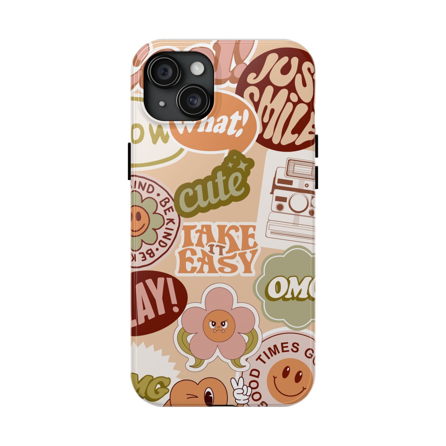Vibrant, Positive Affirmation Sticker Phone Cases, Cute for Teens, Fun Ideas, Everyday Use