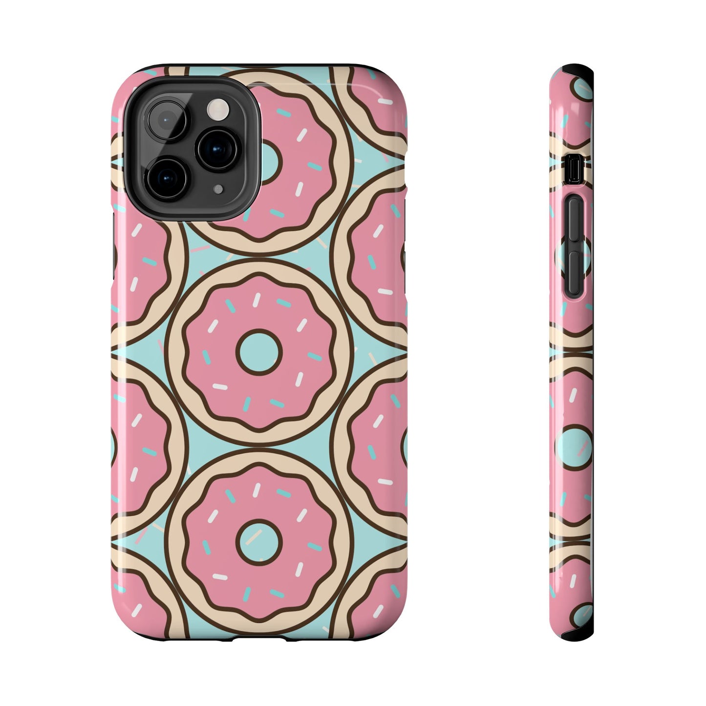 Cute Donut Pattern Tough Phone Case