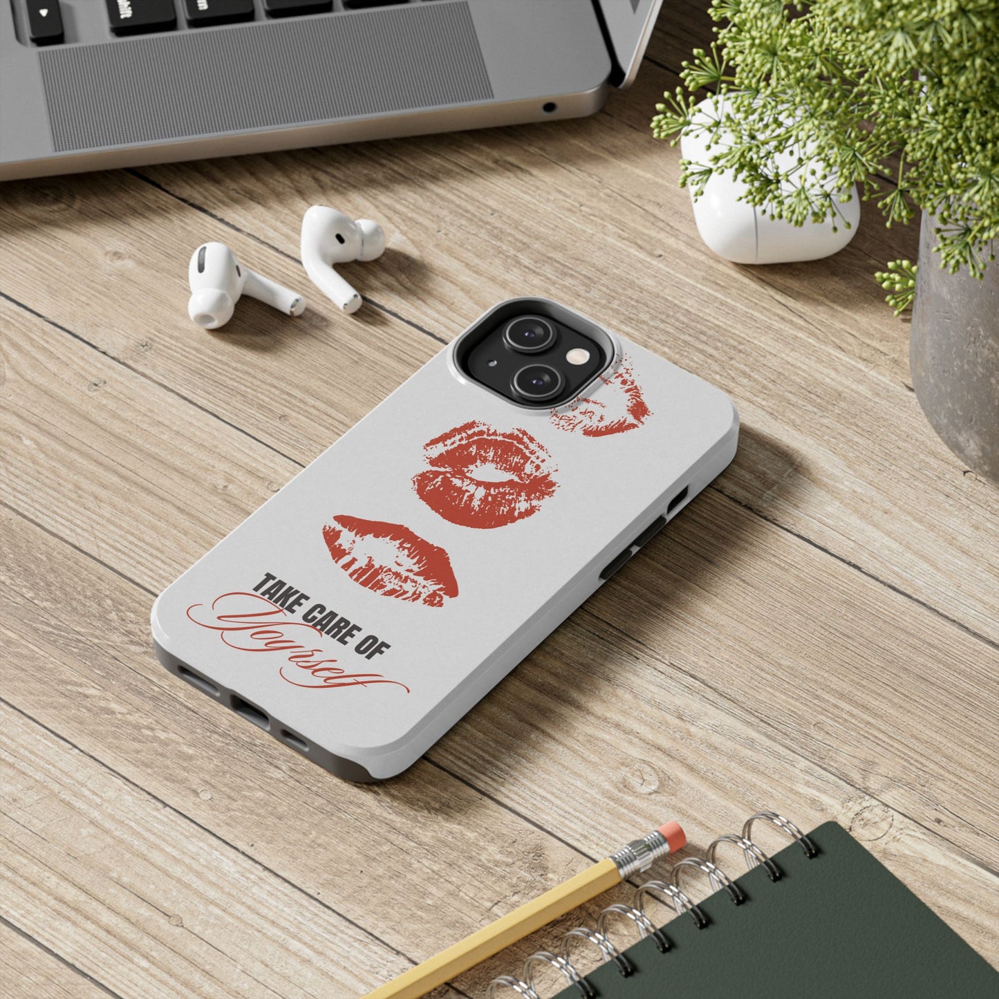 Kiss Print, Chic. Tough Phone Case