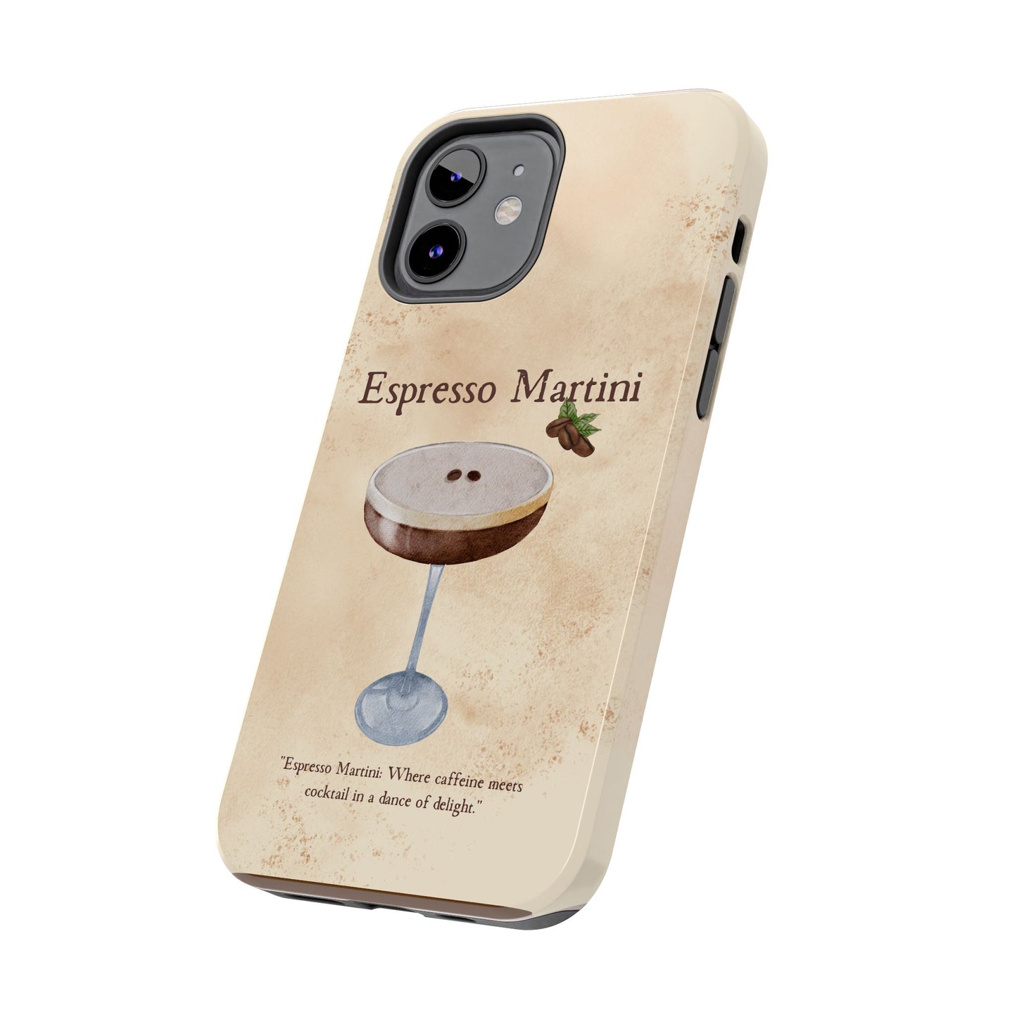 Espresso Martini Tough Phone Cases | Stylish Drink Design | Unique Gift for Cocktail Lovers | Perfect for Any Occasion