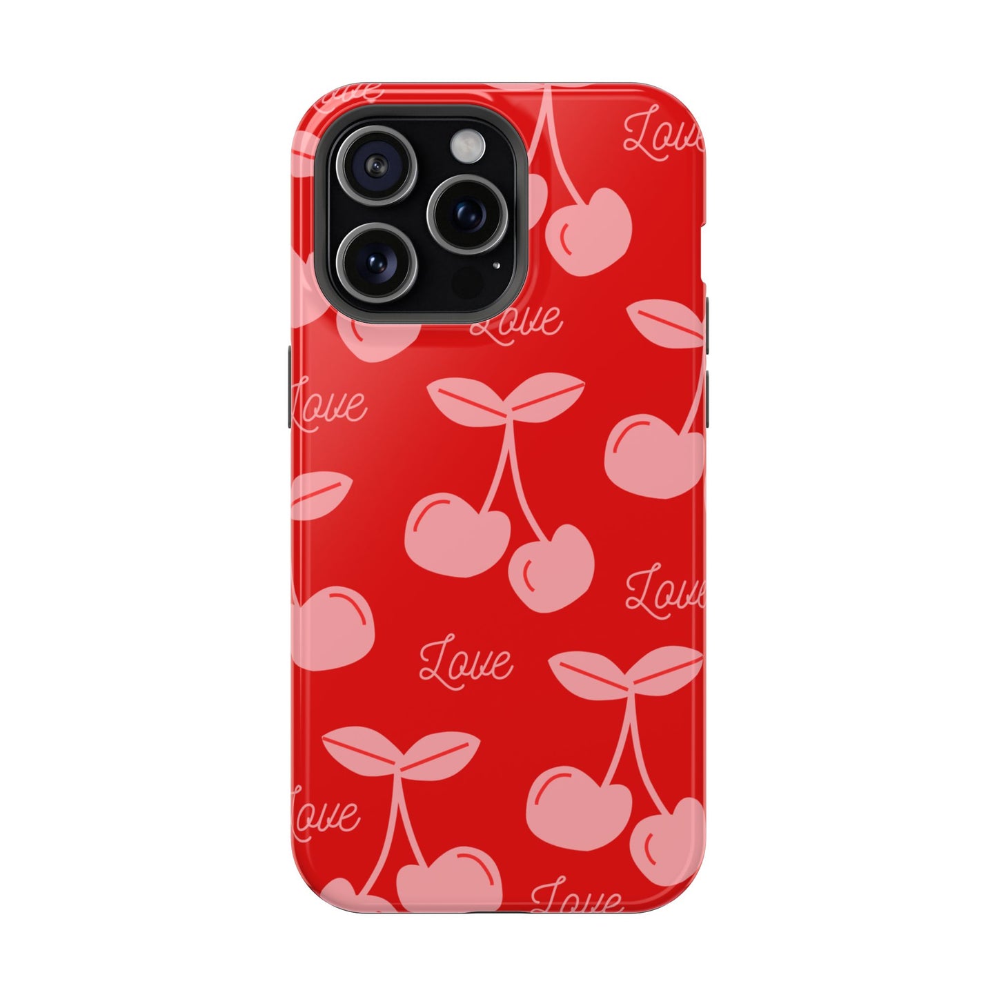 Cherry Love MAGNETIC Tough Cases, Cute Protection, Gift for Her, Valentine's Day