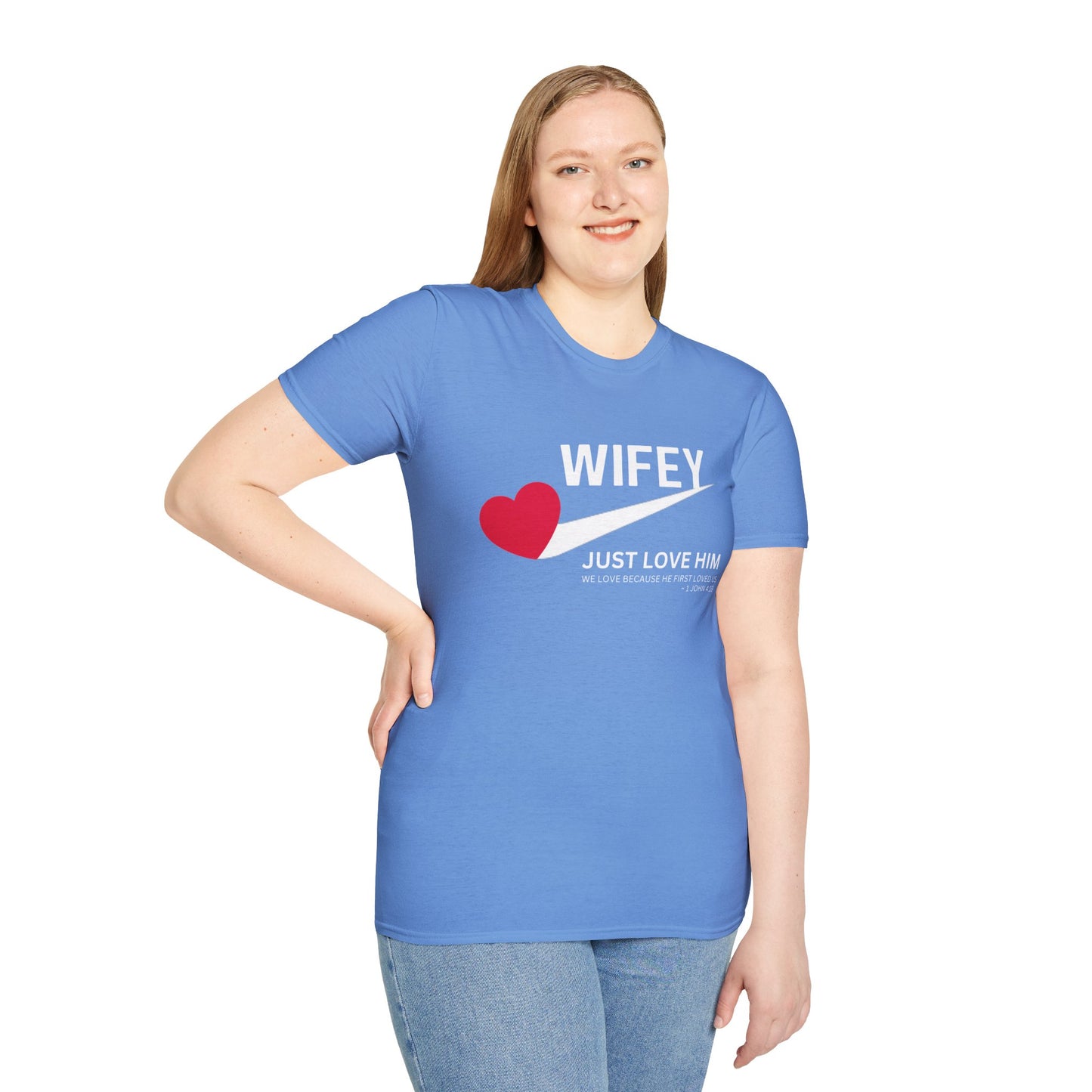 Wifey Just Love Him T-Shirt for Anniversaries & Valentine’s Day