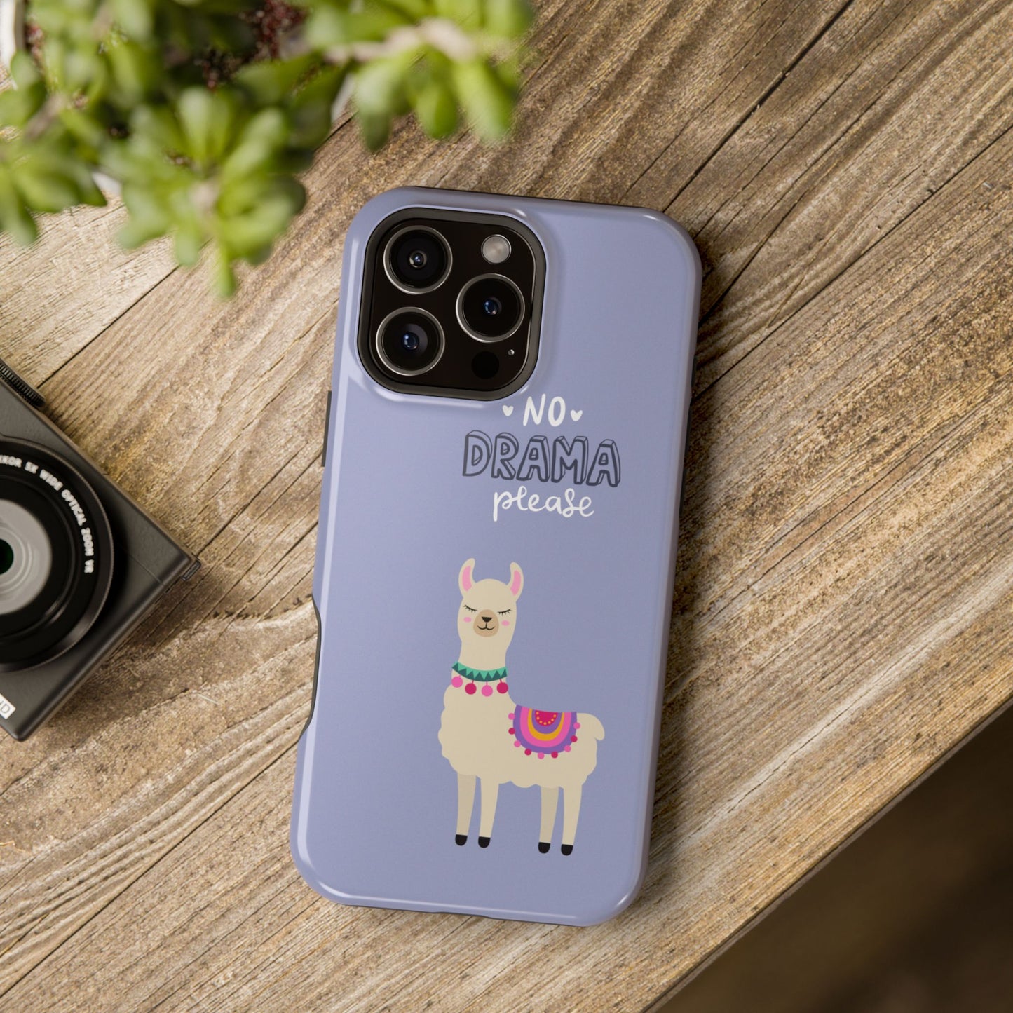 Cute Llama - No Drama MAGNETIC Tough Phone Case