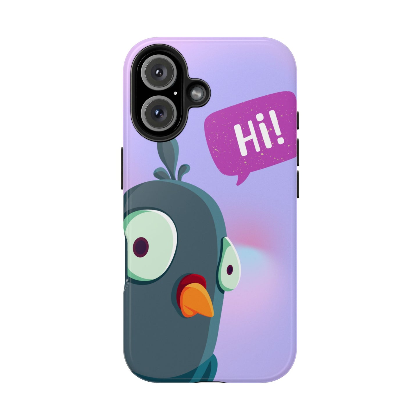 Colorful Cartoon Bird Tough Phone Case - Say Hi!