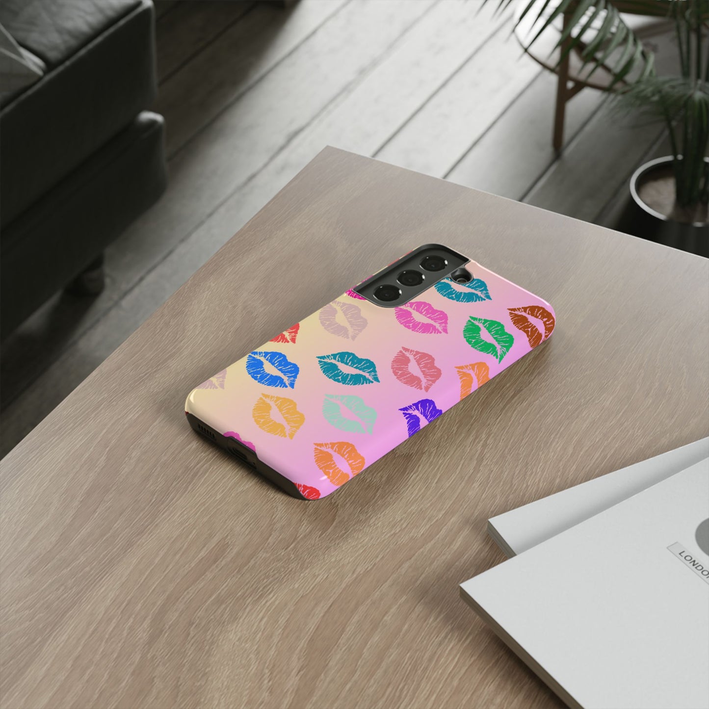 Kiss Print Tough Phone Cases Cute, Durable for Samsung