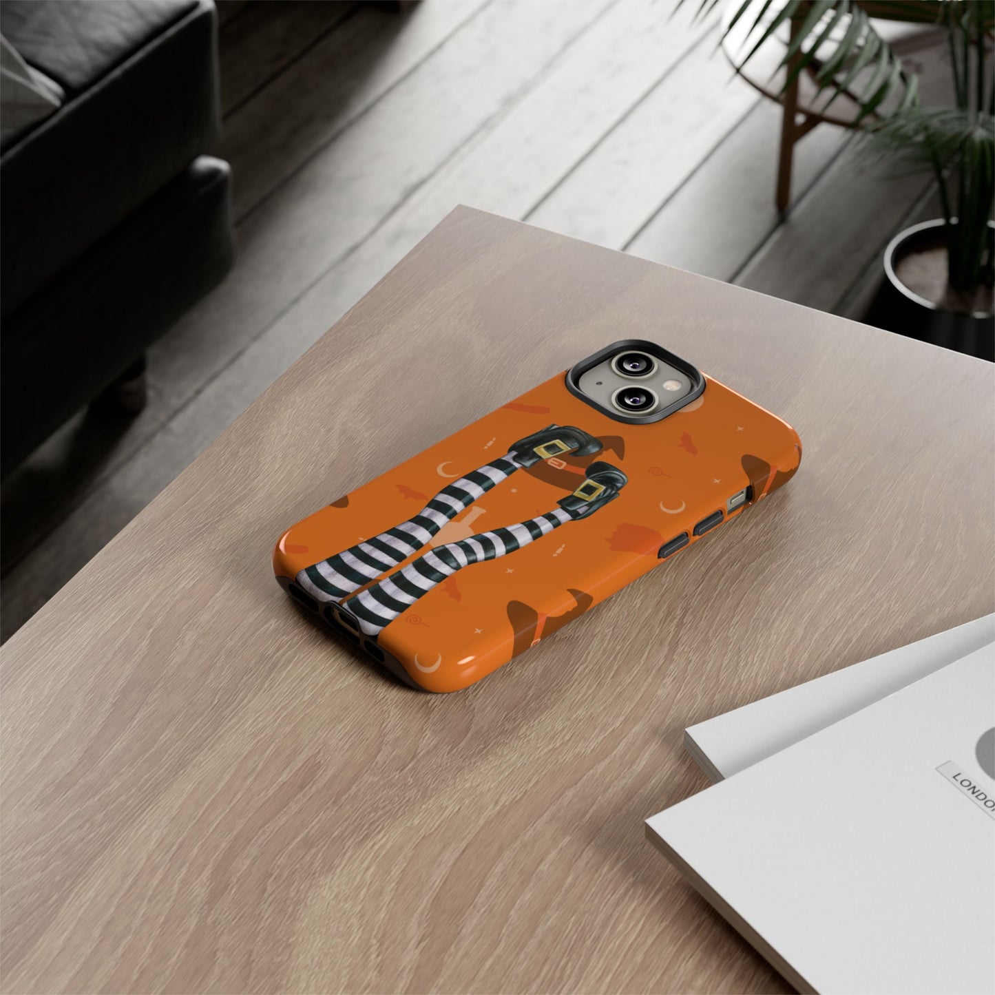 Halloween Phone Case, Spooky Design, Witch Legs for Iphone
