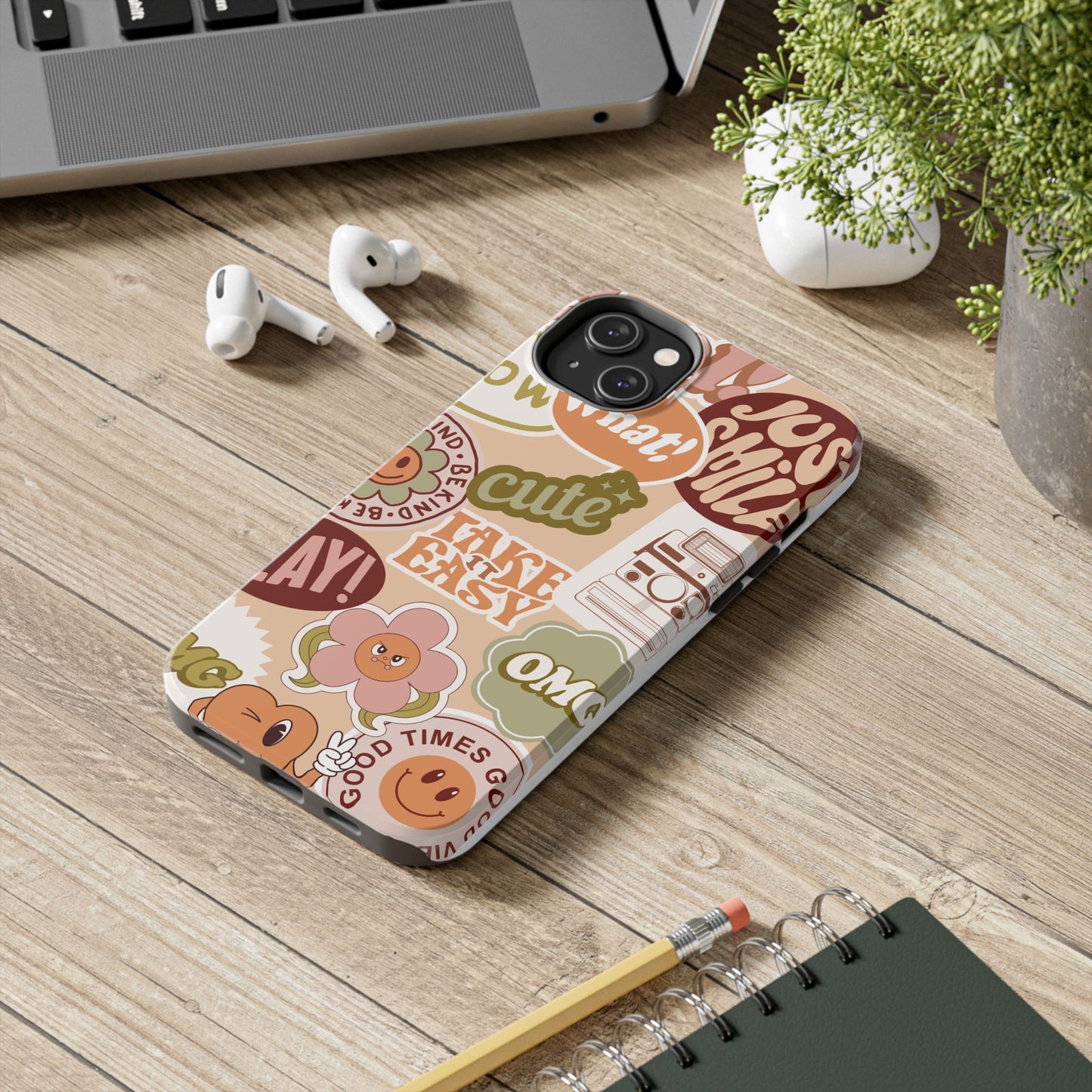 Vibrant, Positive Affirmation Sticker Phone Cases, Cute for Teens, Fun Ideas, Everyday Use