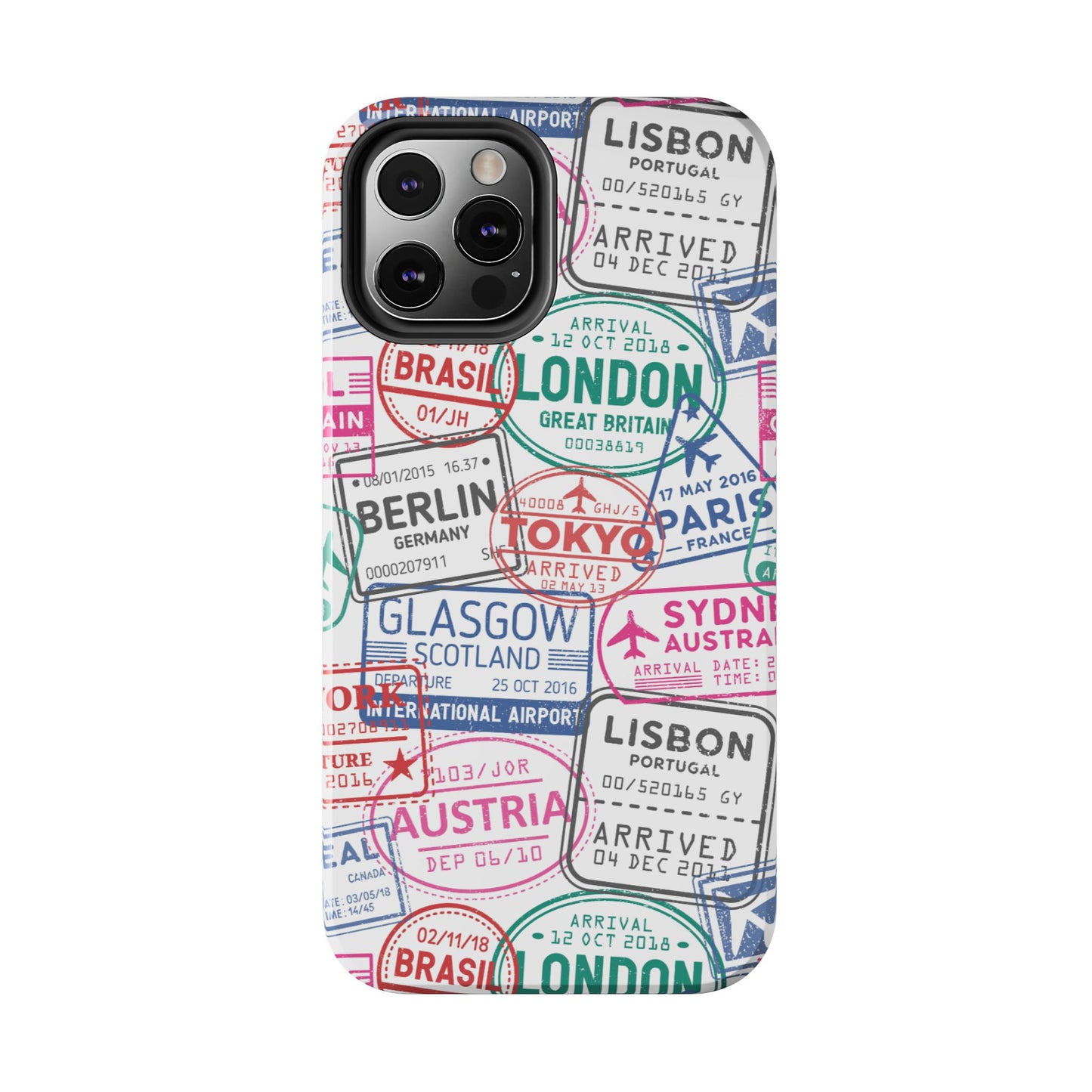 Travel-Inspired, Passport, Travelers, Adventure Stamp, Unique Phone Case
