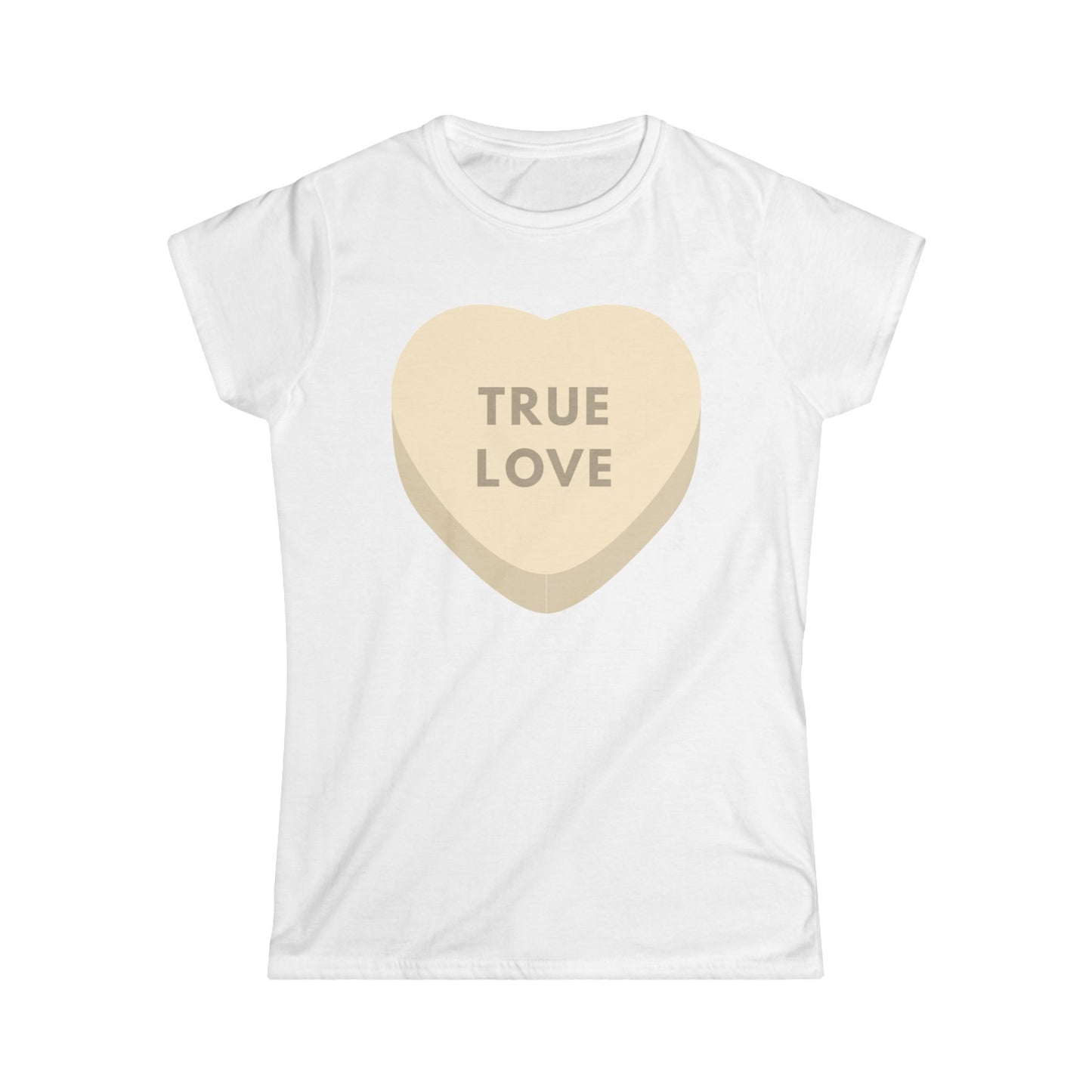 Copy of Valentine's Day Women's Softstyle Tee - 'True Love' Heart T-Shirt