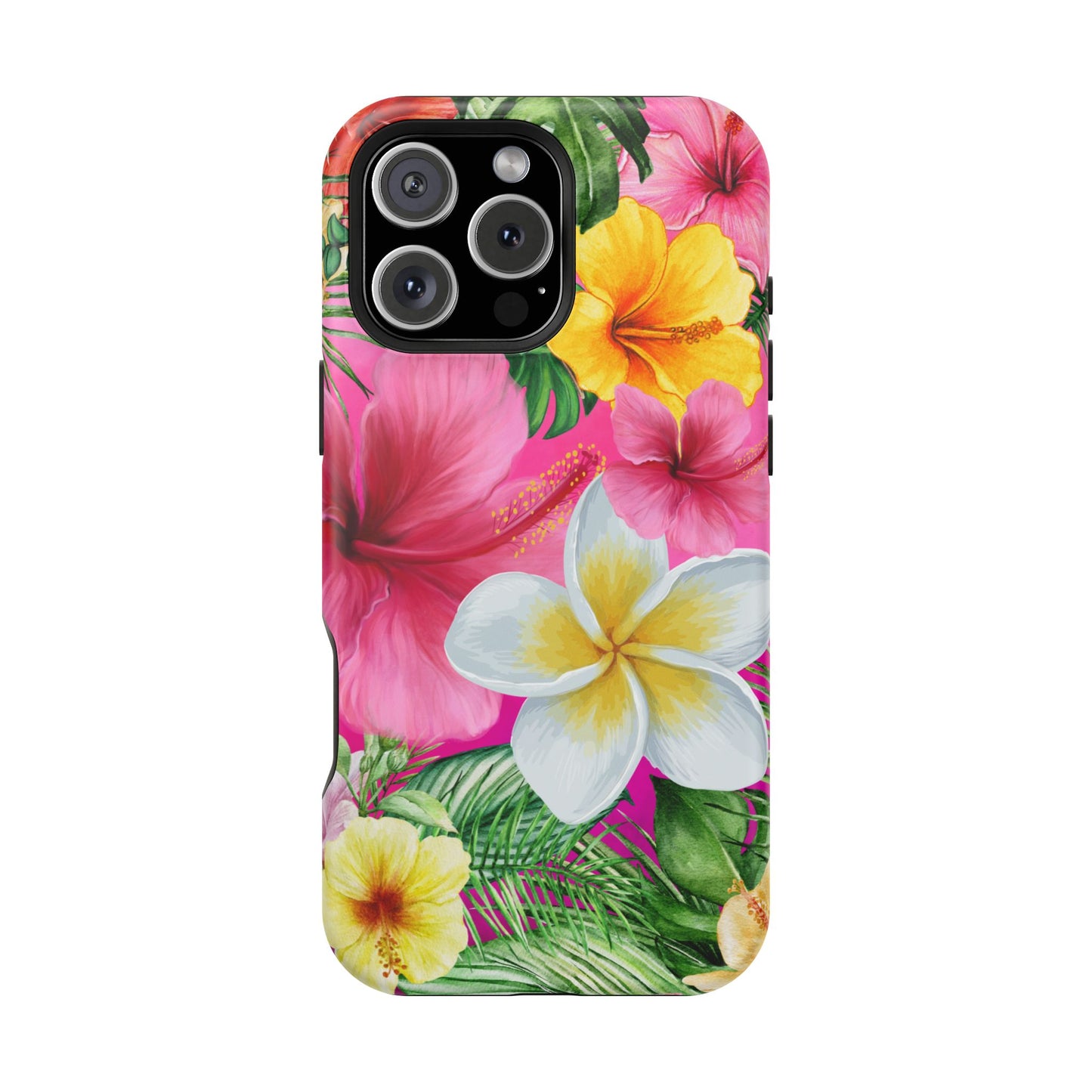 Tropical Floral MAGNETIC Phone Case - Tough, Durable, Chic Protection, Summer Vibes, Gift for Her