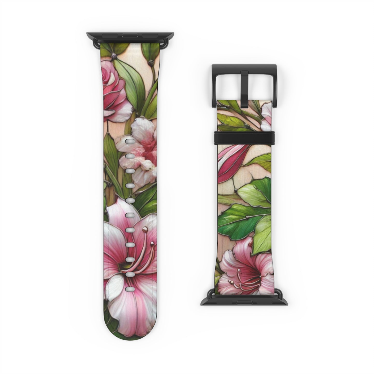 Floral Watch Band - Vibrant Bloom Design for Smartwatches