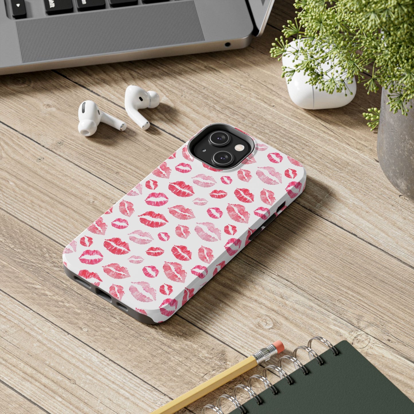 Kiss Pattern Tough Phone Cases, Cute, Unique for Iphone