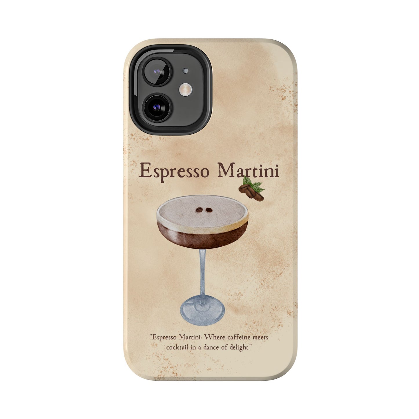 Espresso Martini Tough Phone Cases | Stylish Drink Design | Unique Gift for Cocktail Lovers | Perfect for Any Occasion