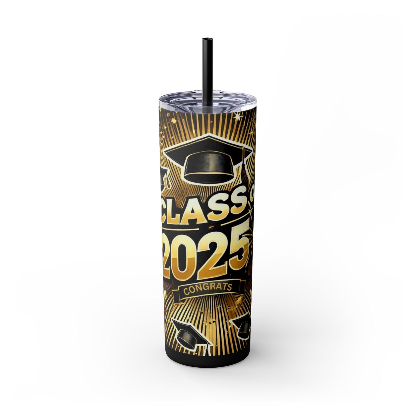 Graduation Tumbler with Straw - Class of 2025 - 20 oz