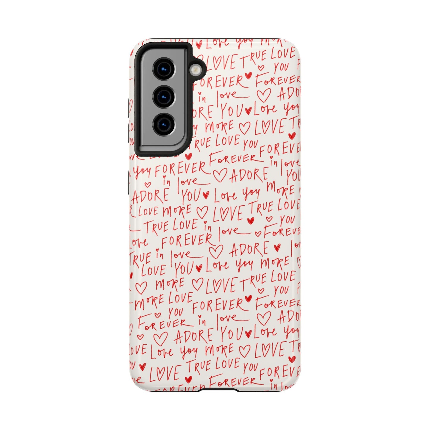 Love Hearts Tough Case for iPhone, Cute Heart Design, Adore You Case, True Love Protection