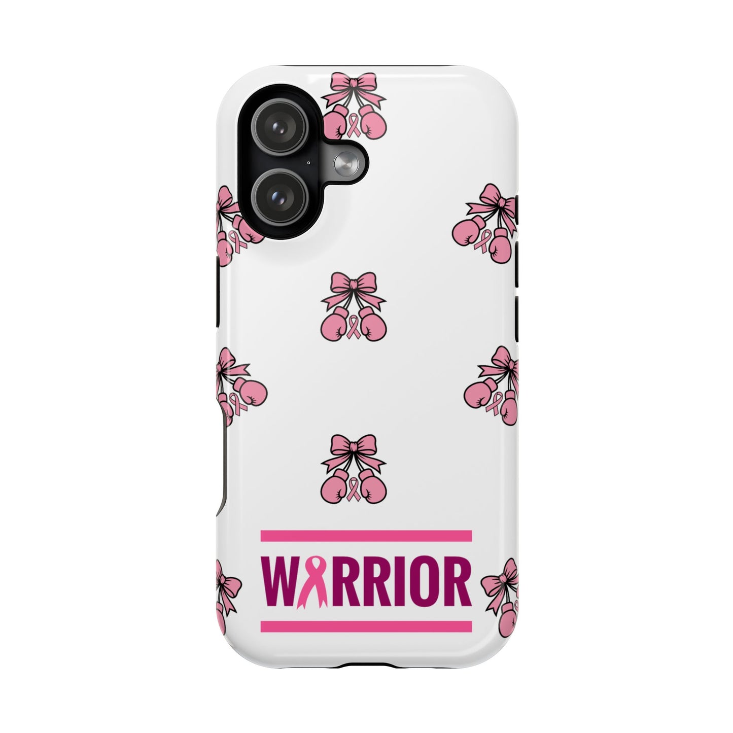 Warrior Bow Pink Magnetic Phone Case, Support Breast Cancer Awareness, Gift for Cancer Fighters for Iphone