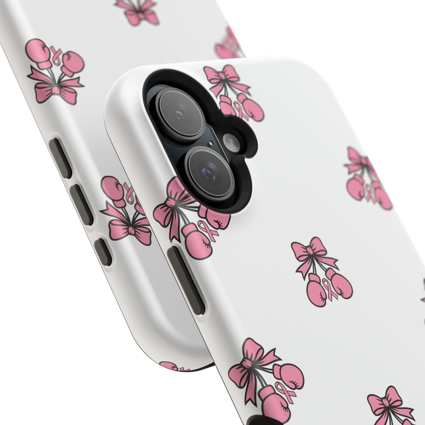 Warrior Bow Pink Magnetic Phone Case, Support Breast Cancer Awareness, Gift for Cancer Fighters for Iphone