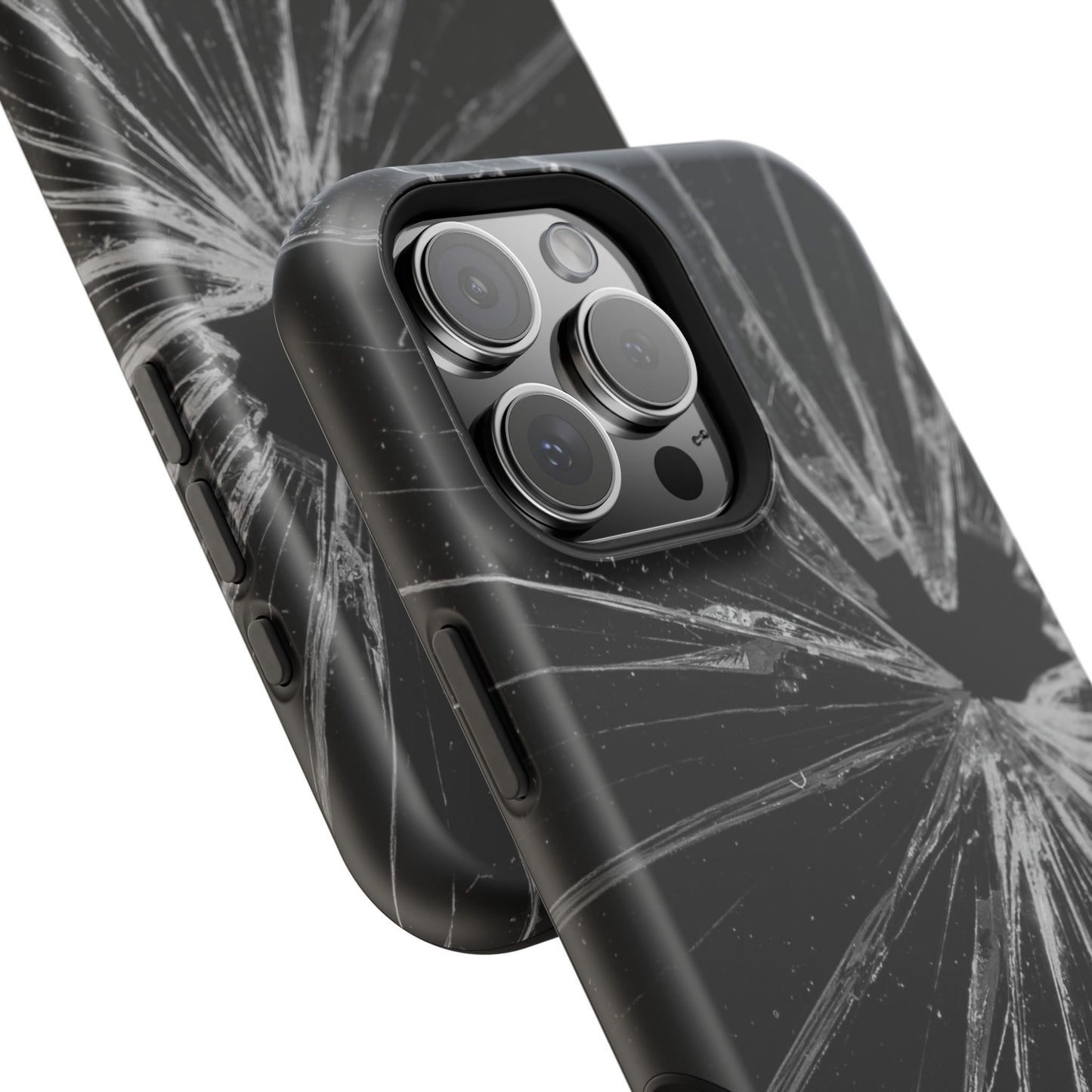 Durable Magnetic FOCUS Broken Glass Stylish Tough Case