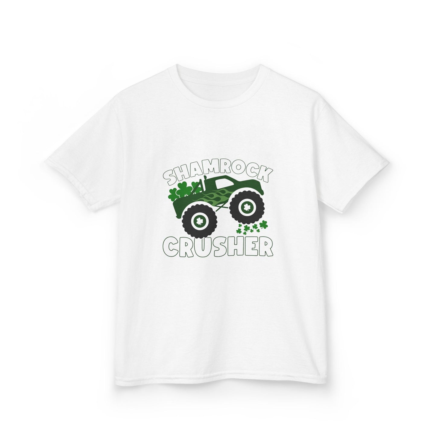 Shamrock Crusher Kids Heavy Cotton Tee - Fun St. Patrick's Day Shirt