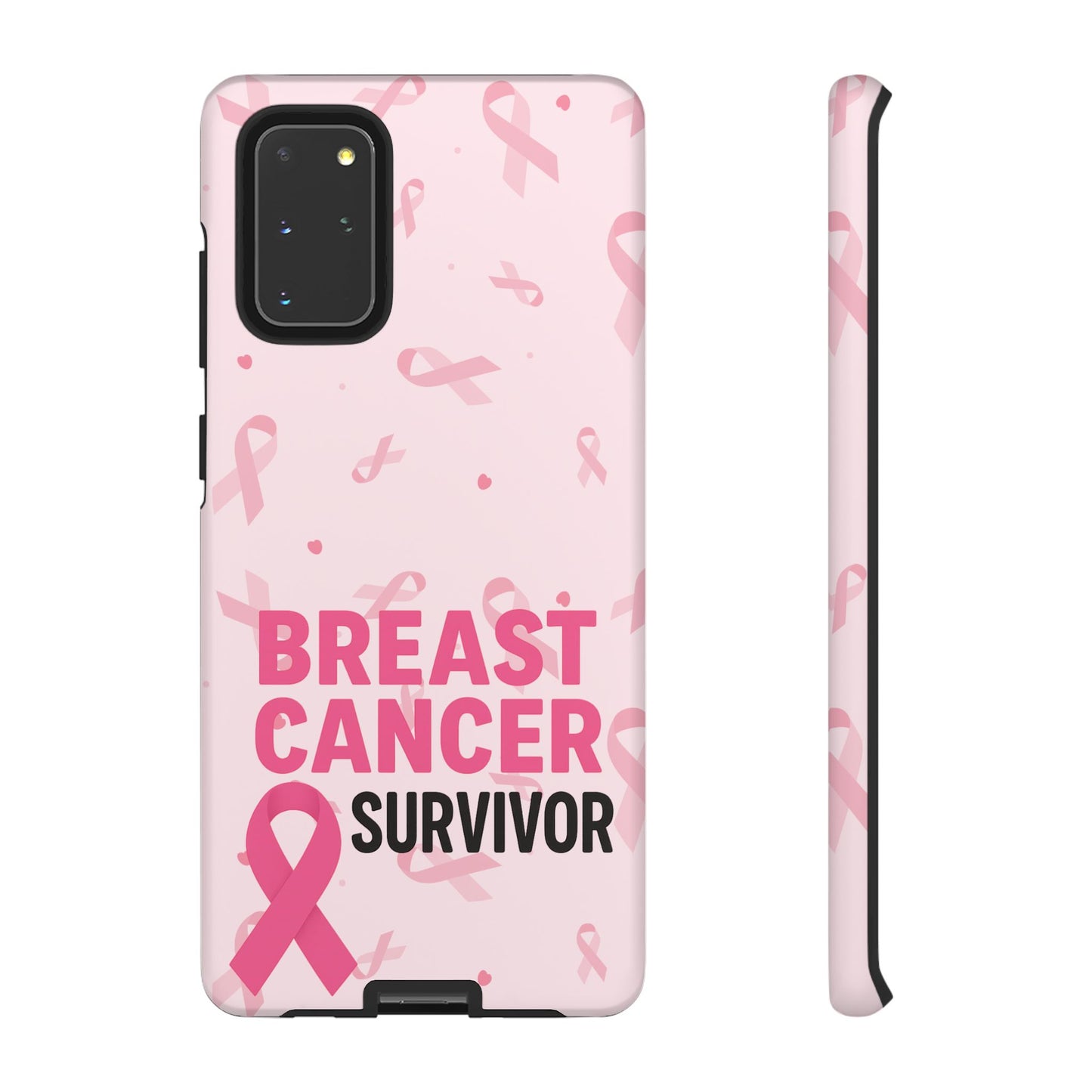 Breast Cancer Survivor Phone Case, Cancer Awareness, Pink Ribbon Design, Tough Cases for Samsung