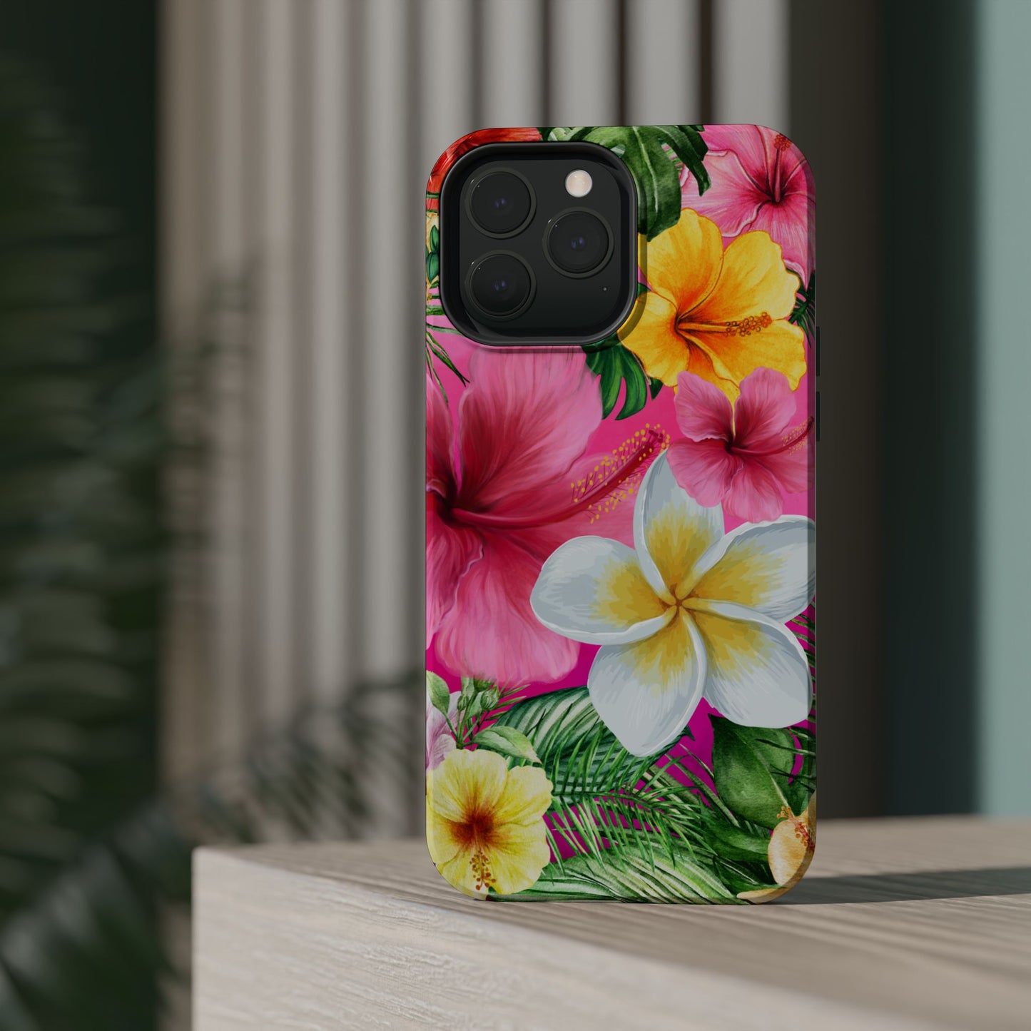 Tropical Floral MAGNETIC Phone Case - Tough, Durable, Chic Protection, Summer Vibes, Gift for Her