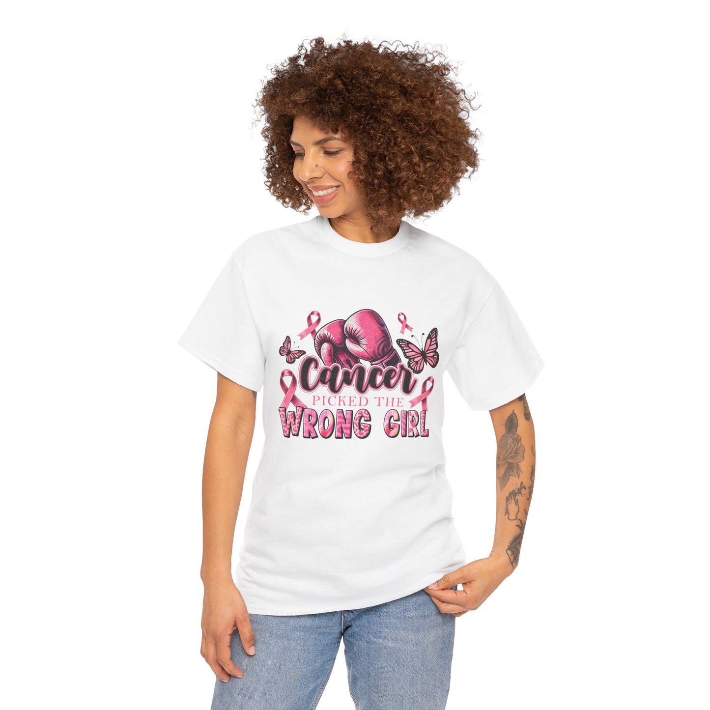Cancer Awareness Tee - Picked the Wrong Girl Unisex Cotton Shirt